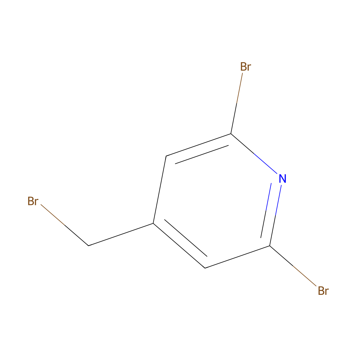 2,6-Dibromo-4-(bromomethyl)pyridine molecular structure, CAS 1159709-28-0