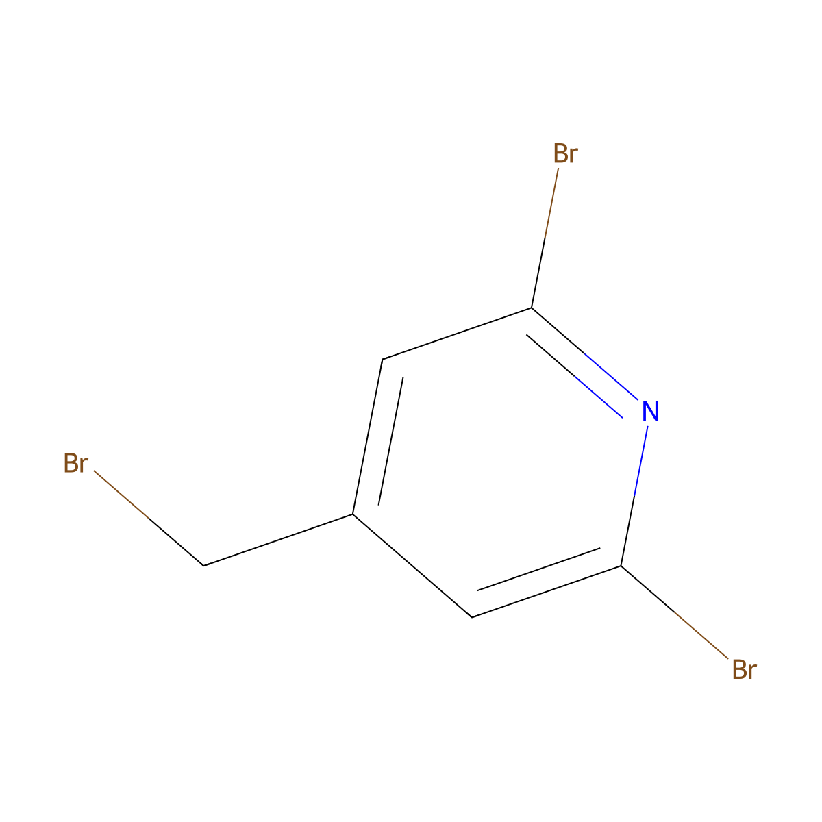 2,6-Dibromo-4-(bromomethyl)pyridine molecular structure, CAS 1159709-28-0