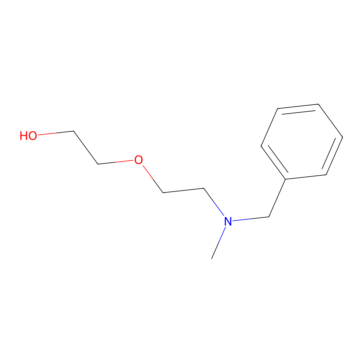2-[2-[Benzyl(methyl)amino]ethoxy]ethanol molecular structure, CAS 115972-93-5