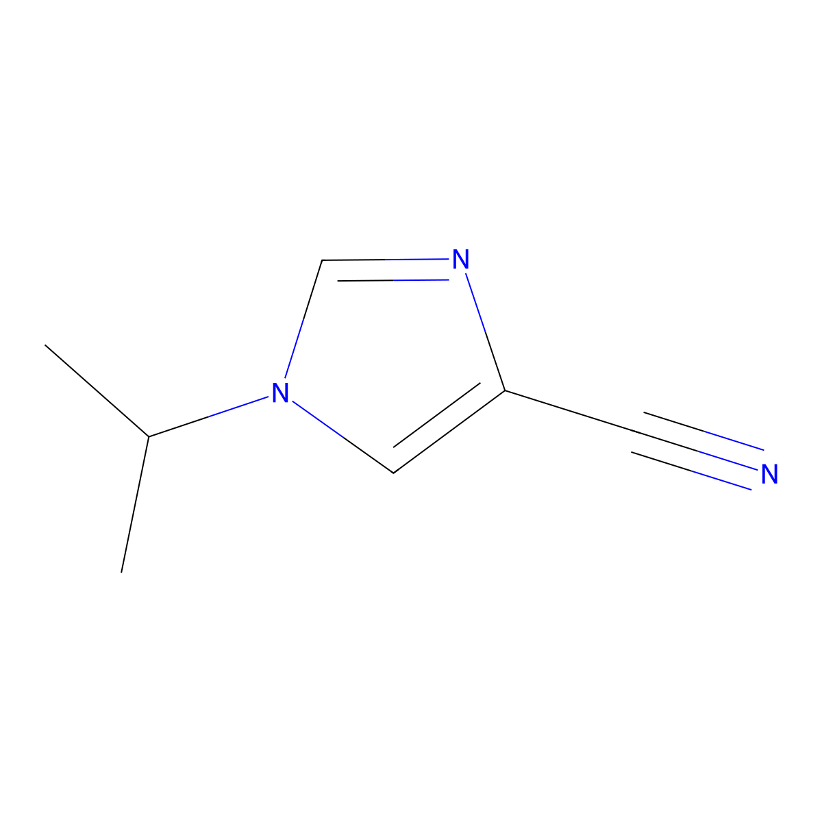 1-isopropyl-1H-imidazole-4-carbonitrile molecular structure, CAS 1159733-95-5