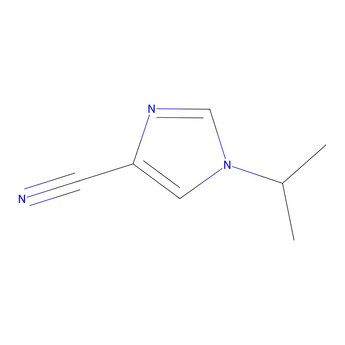 1-isopropyl-1H-imidazole-4-carbonitrile molecular structure, CAS 1159733-95-5