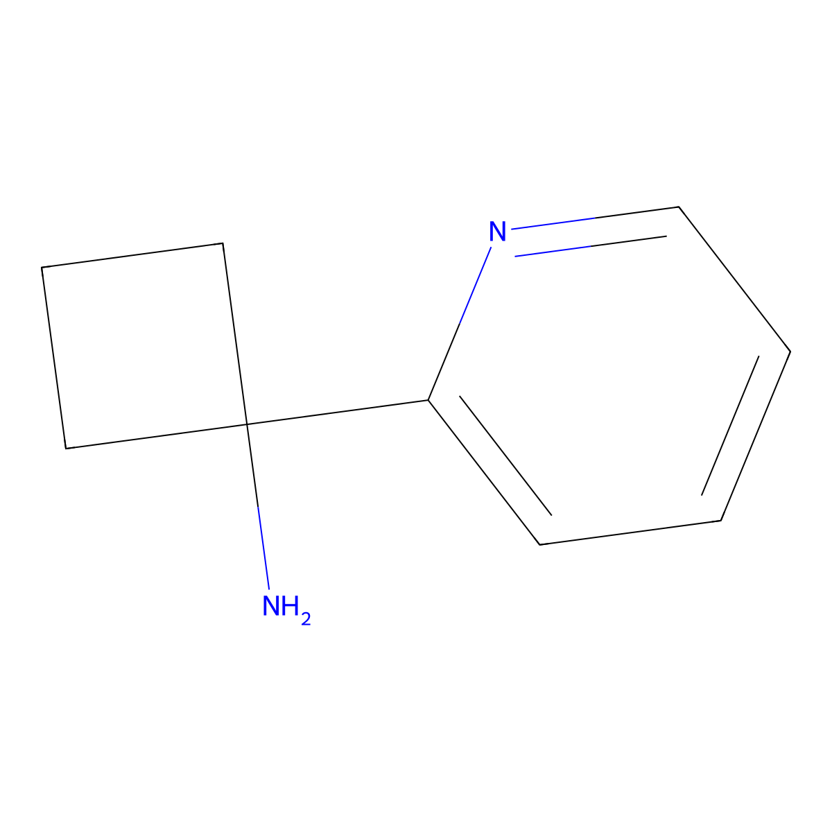 1-(Pyridin-2-yl)cyclobutan-1-amine molecular structure, CAS 1159734-98-1