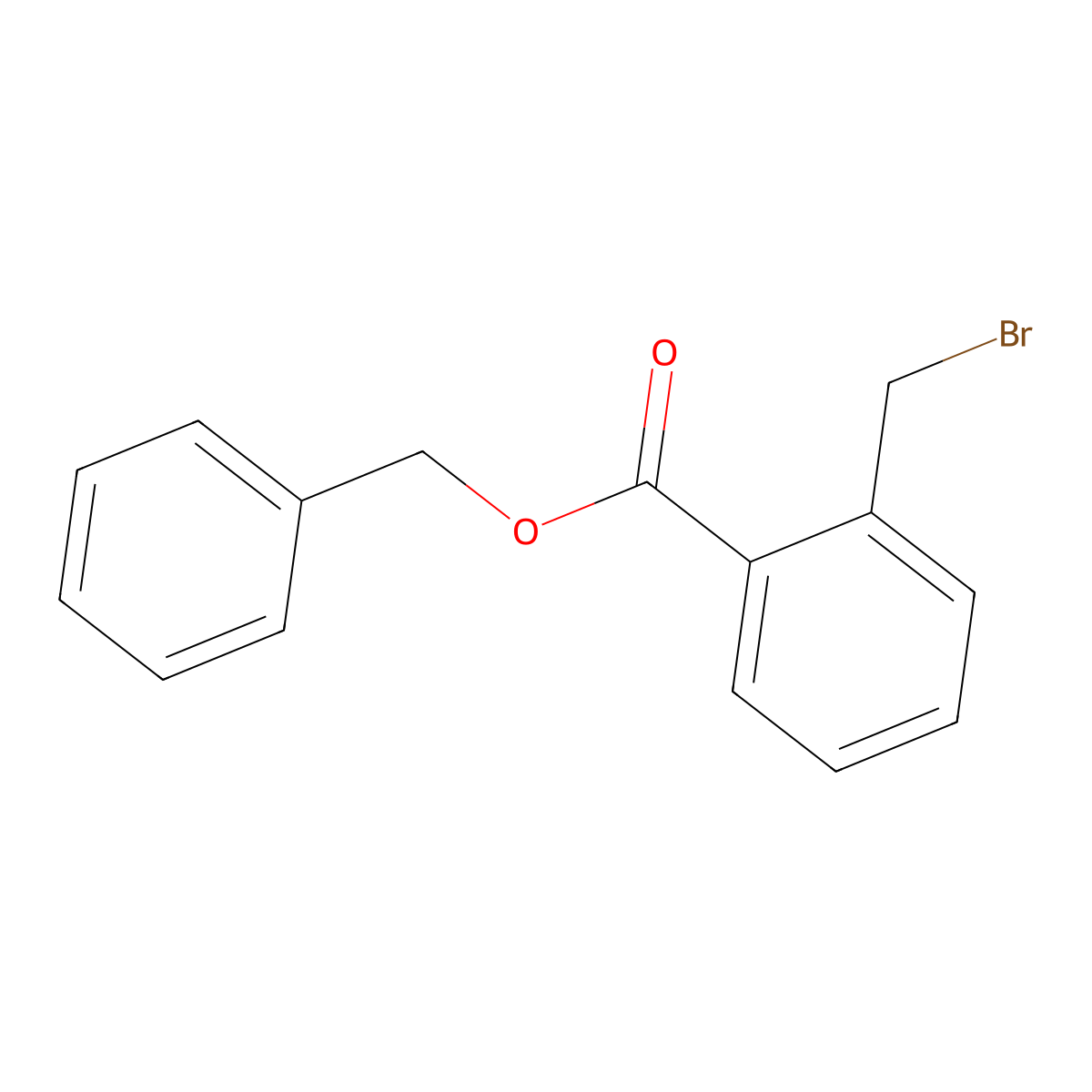 Benzyl 2-(bromomethyl)benzoate molecular structure, CAS 115975-28-5