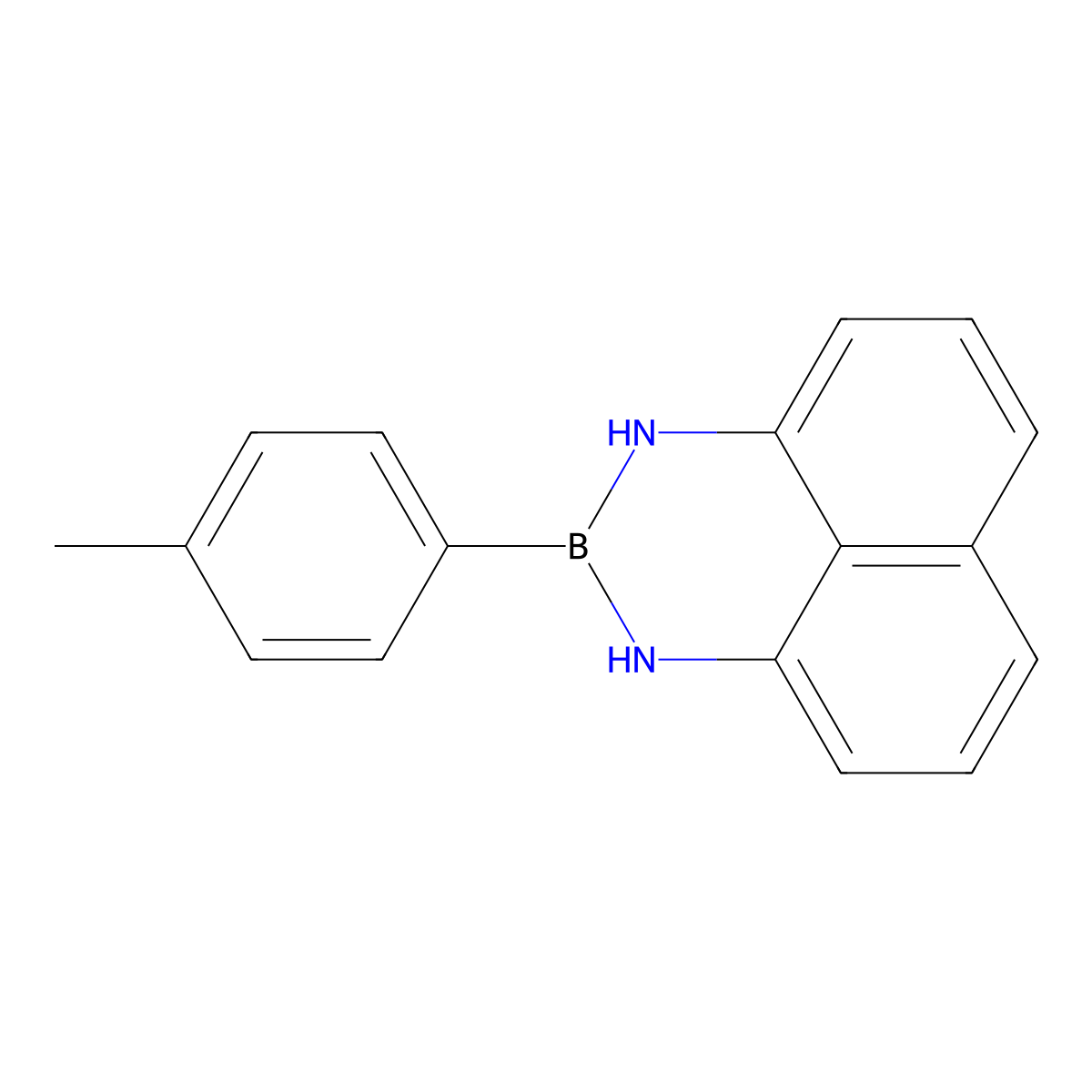 3-(4-Methylphenyl)-2,4-diaza-3-boratricyclo-[7.3.1.0{5,13}]trideca-1(13),5,7,9,11-pentaene molecular structure, CAS 1159803-47-0