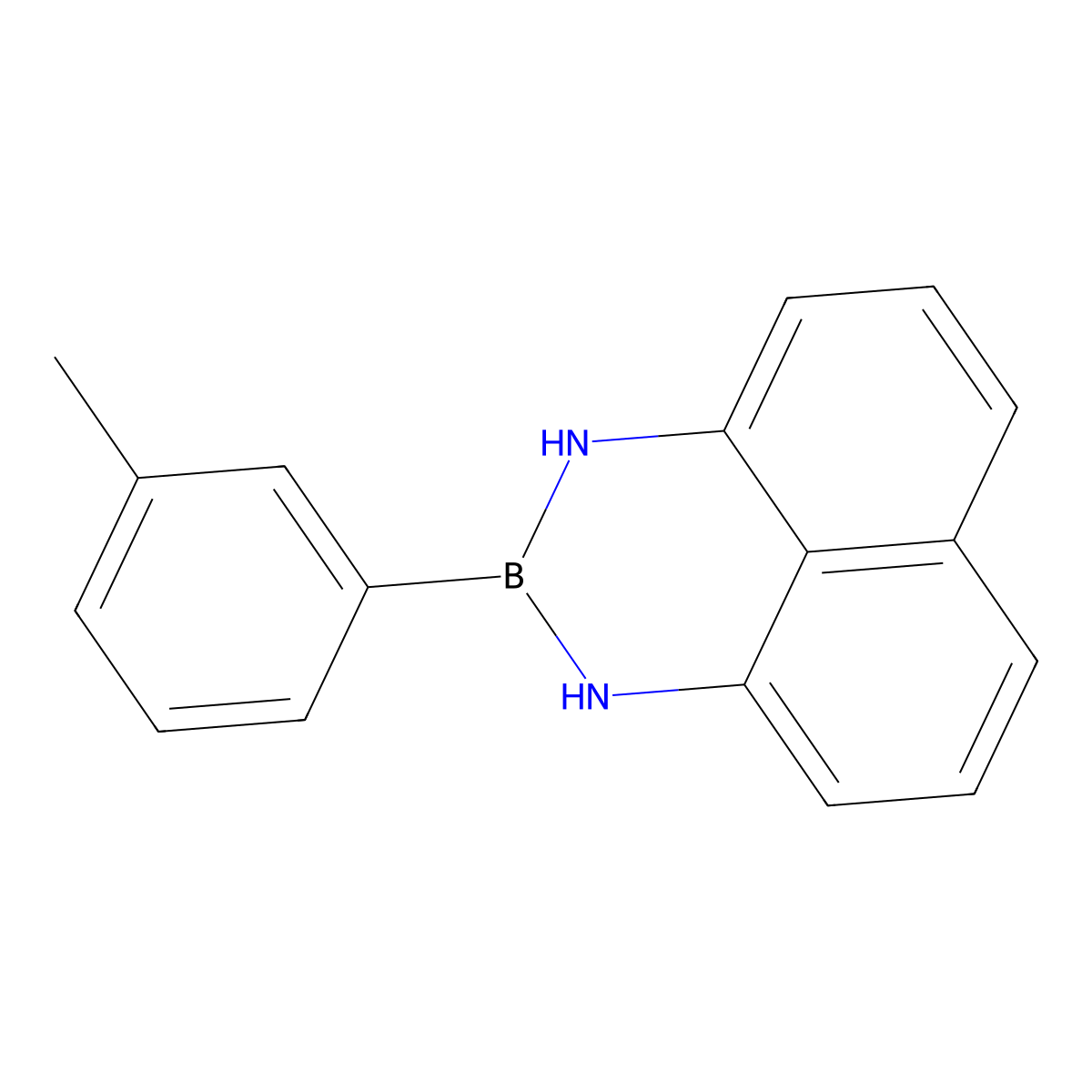 2-(3-Methylphenyl)-2,3-dihydro-1H-naphtho[1,8-de][1,3,2]diazaborinine molecular structure, CAS 1159803-51-6