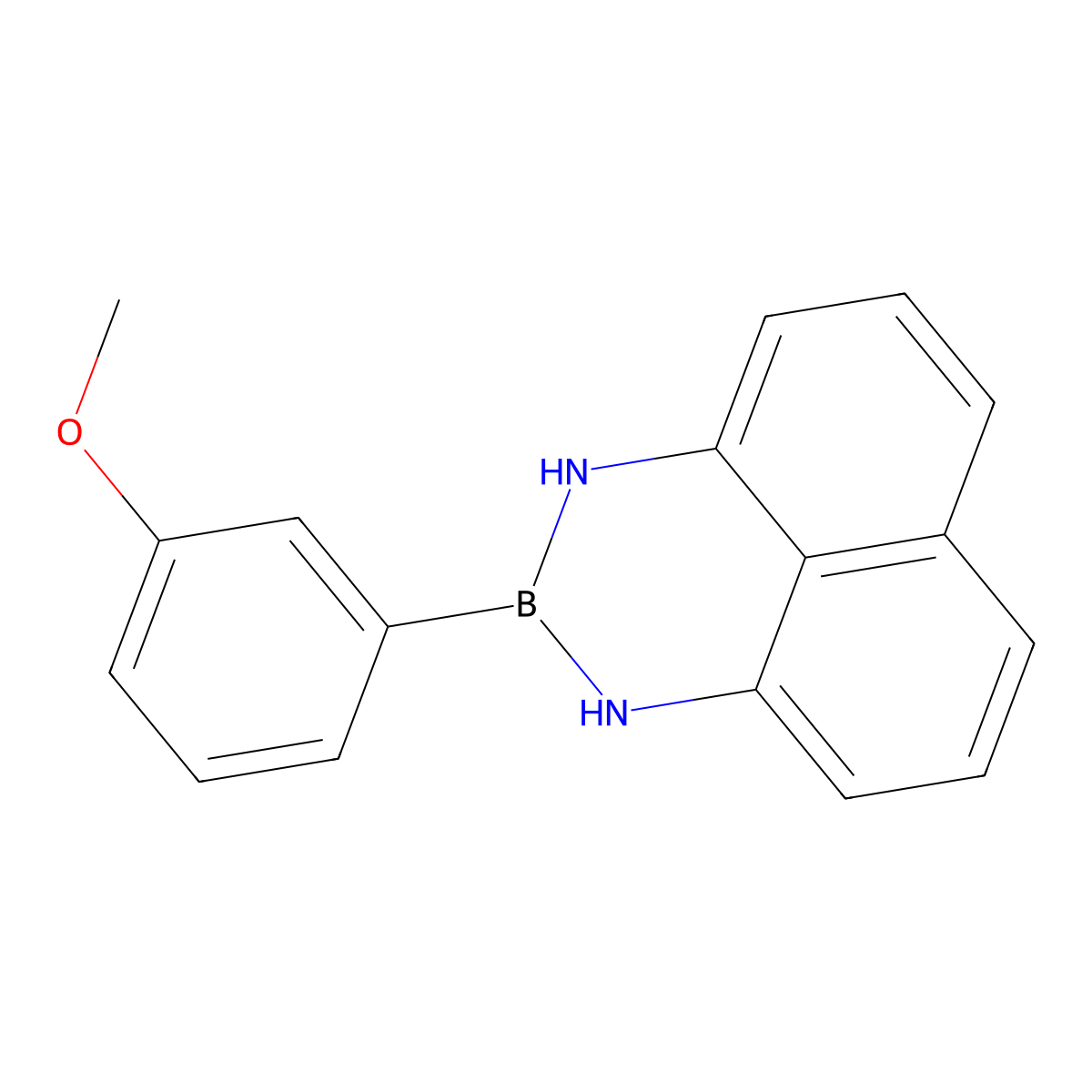 2-(3-Methoxyphenyl)-2,3-dihydro-1H-naphtho[1,8-de][1,3,2]diazaborinine molecular structure, CAS 1159803-56-1