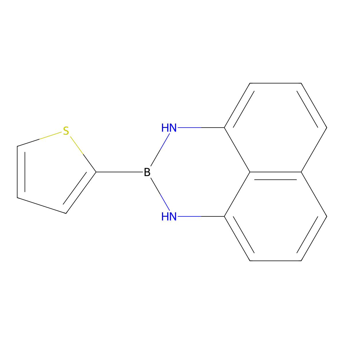 2-(thiophen-2-yl)-2,3-dihydro-1H-naphtho[1,8-de][1,3,2]diazaborinine molecular structure, CAS 1159803-80-1