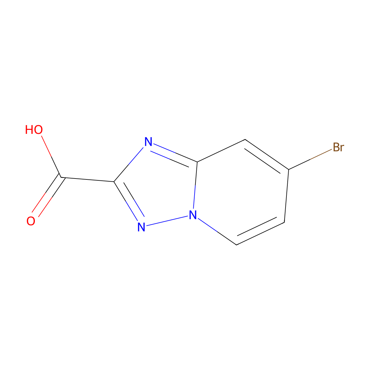 7-Bromo-[1,2,4]triazolo[1,5-A]pyridine-2-carboxylic acid molecular structure, CAS 1159811-28-5