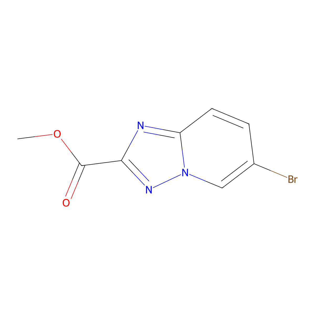 Methyl 6-bromo-[1,2,4]triazolo[1,5-a]pyridine-2-carboxylate molecular structure, CAS 1159811-32-1
