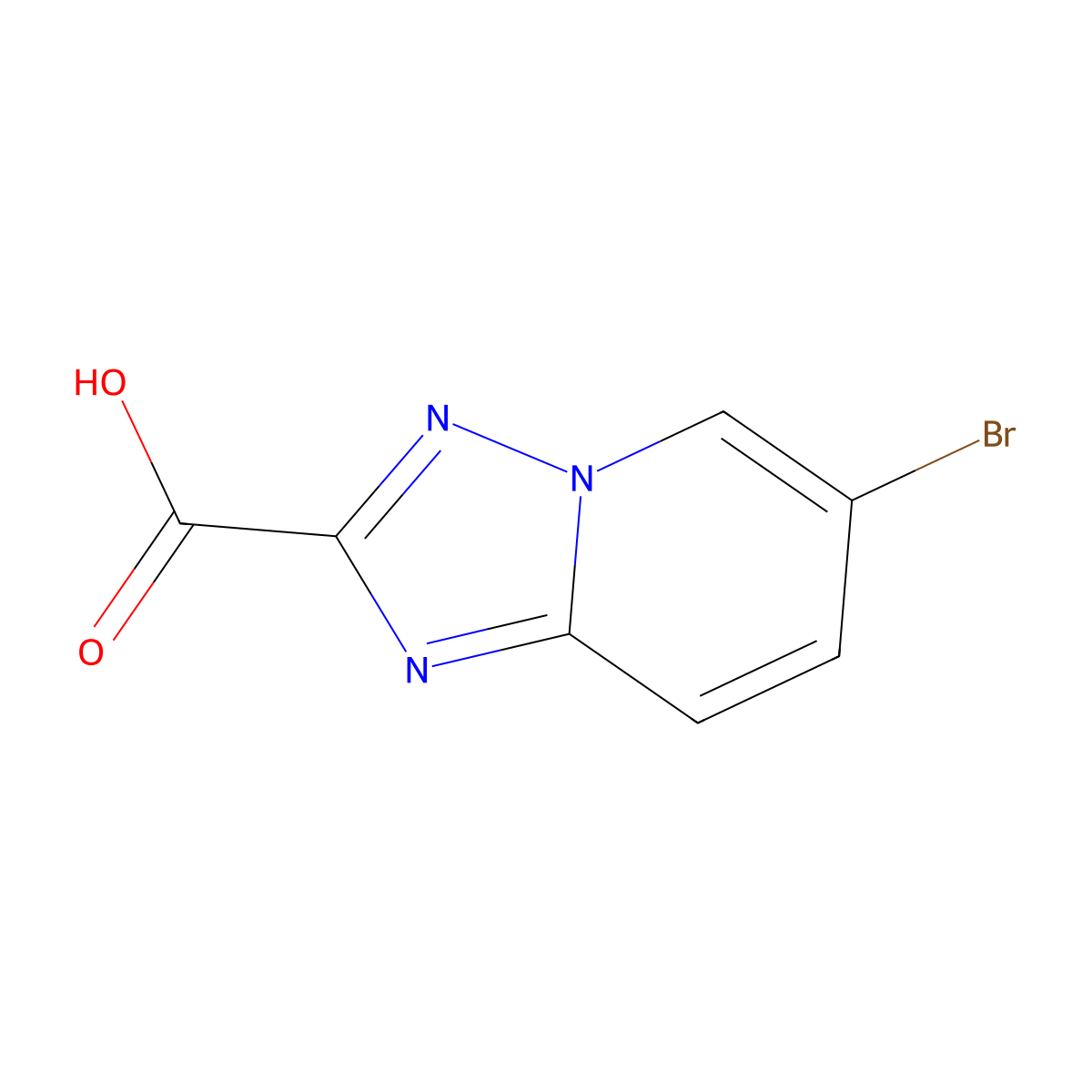 6-Bromo-[1,2,4]triazolo[1,5-a]pyridine-2-carboxylic acid molecular structure, CAS 1159811-36-5