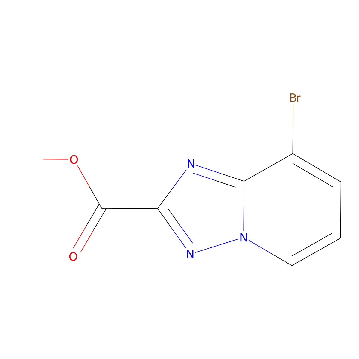 Methyl 8-bromo-[1,2,4]triazolo[1,5-a]pyridine-2-carboxylate molecular structure, CAS 1159811-45-6
