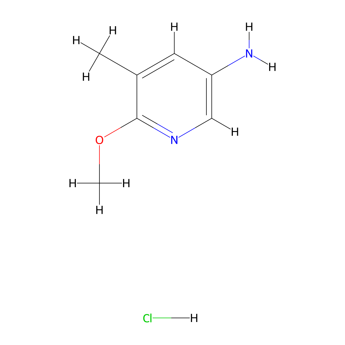 6-Methoxy-5-methylpyridin-3-amine hydrochloride molecular structure, CAS 1159811-59-2