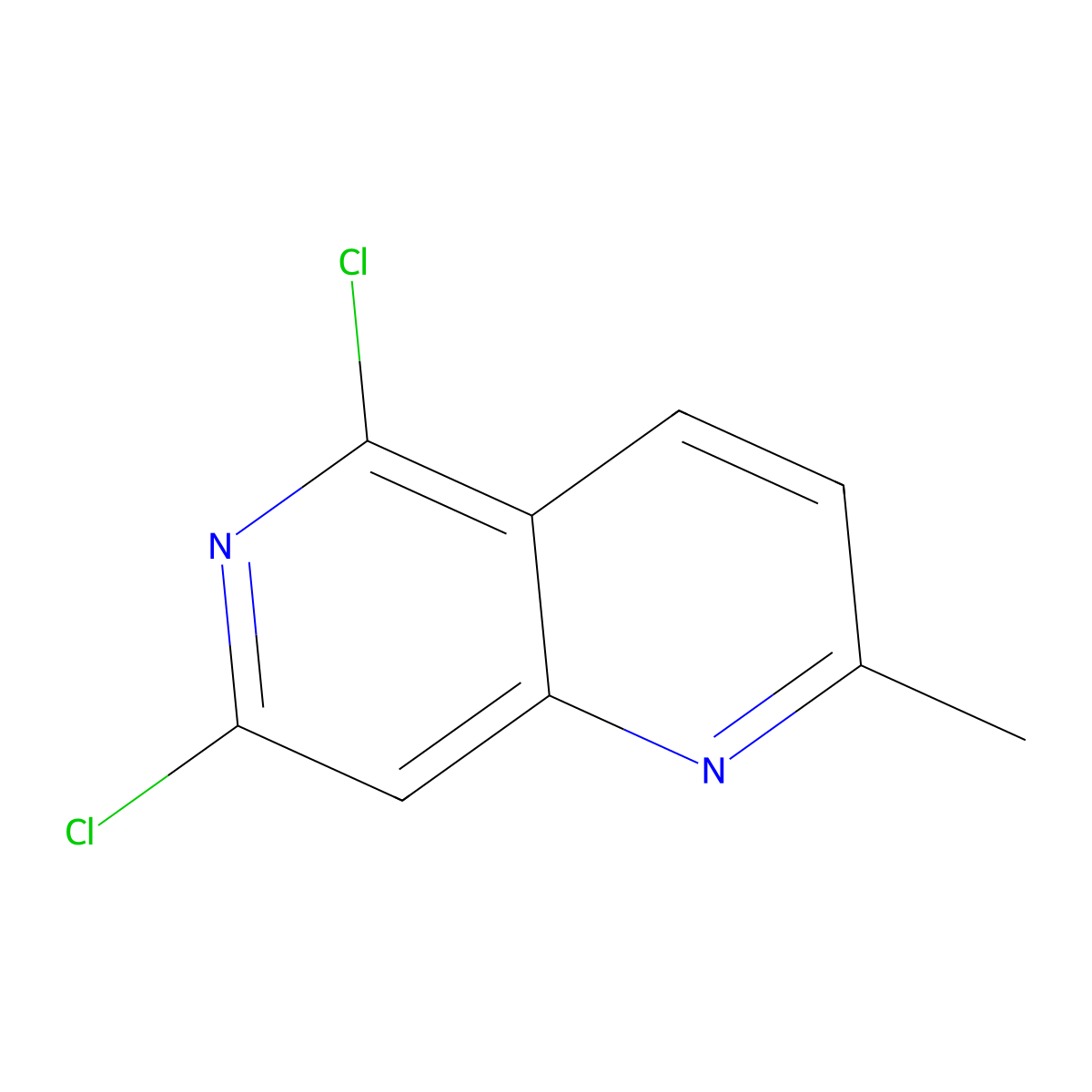 5,7-Dichloro-2-methyl-1,6-naphthyridine molecular structure, CAS 1159811-67-2