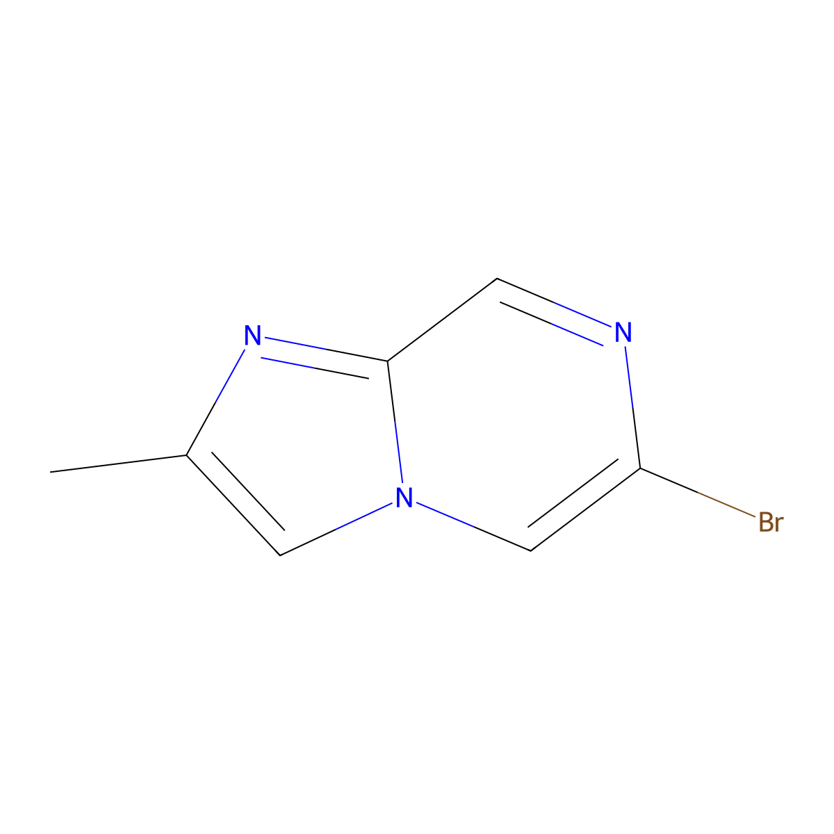 6-Bromo-2-methylimidazo(1,2-a)pyrazine molecular structure, CAS 1159811-97-8