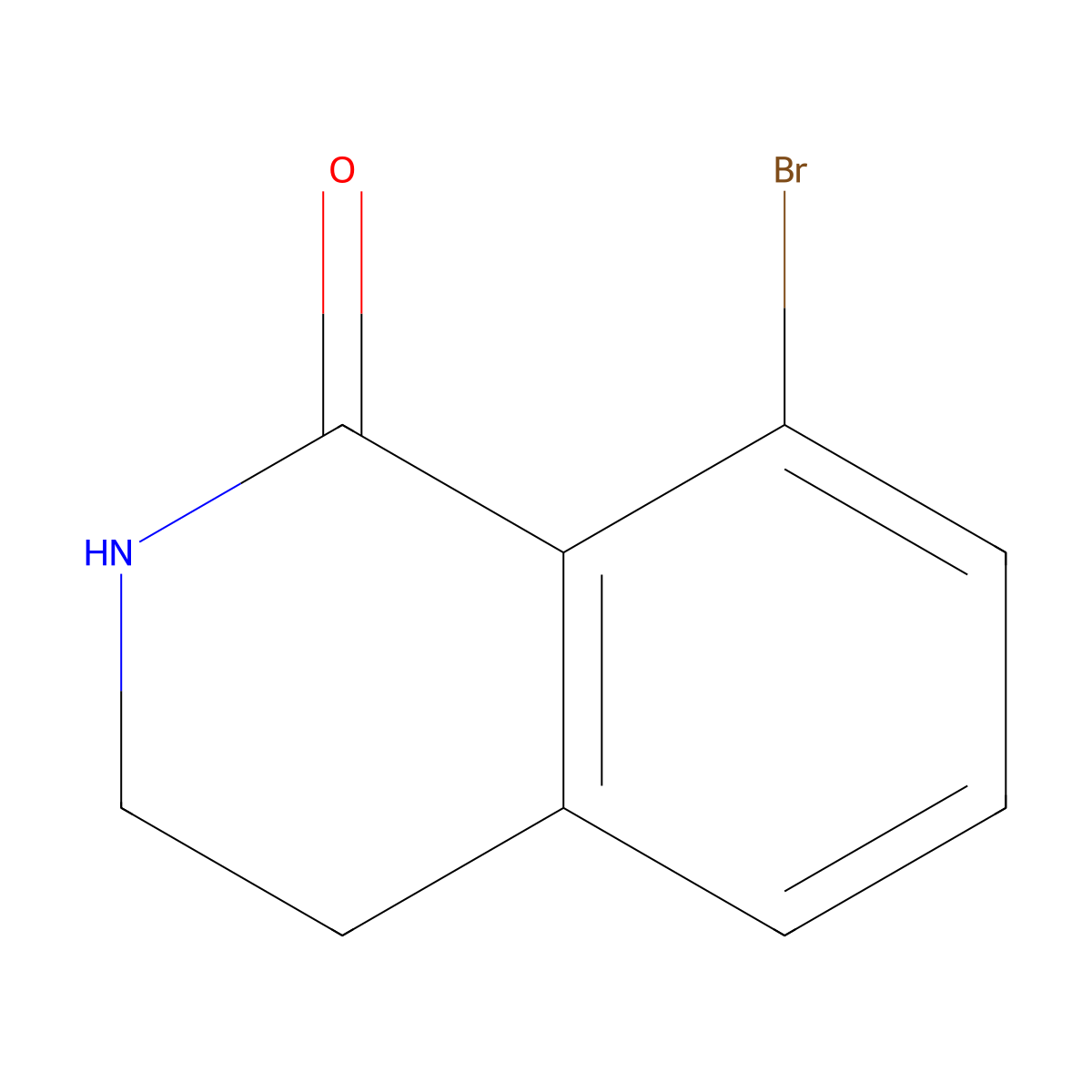 8-Bromo-3,4-dihydroisoquinolin-1(2H)-one molecular structure, CAS 1159811-99-0
