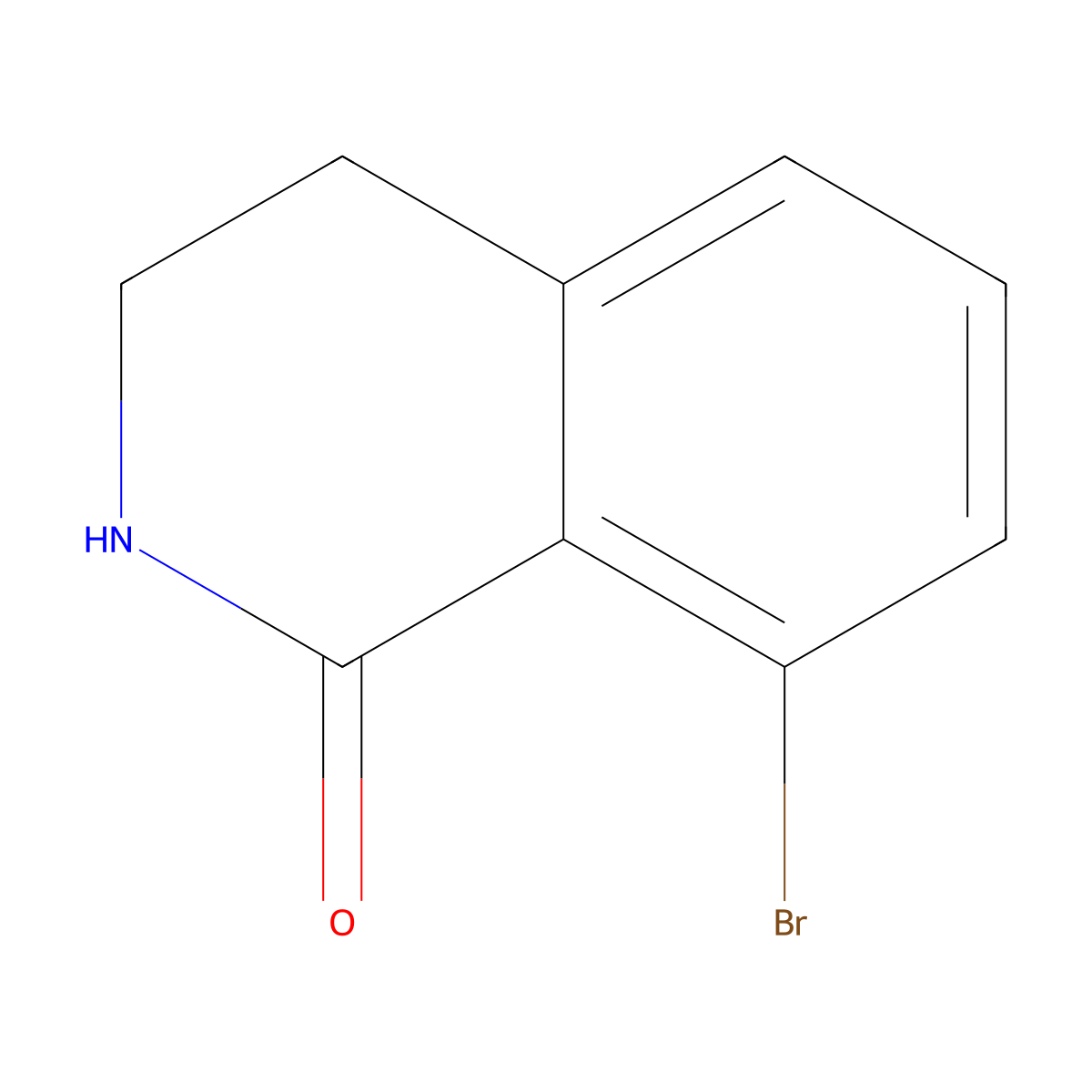 8-Bromo-3,4-dihydroisoquinolin-1(2H)-one molecular structure, CAS 1159811-99-0