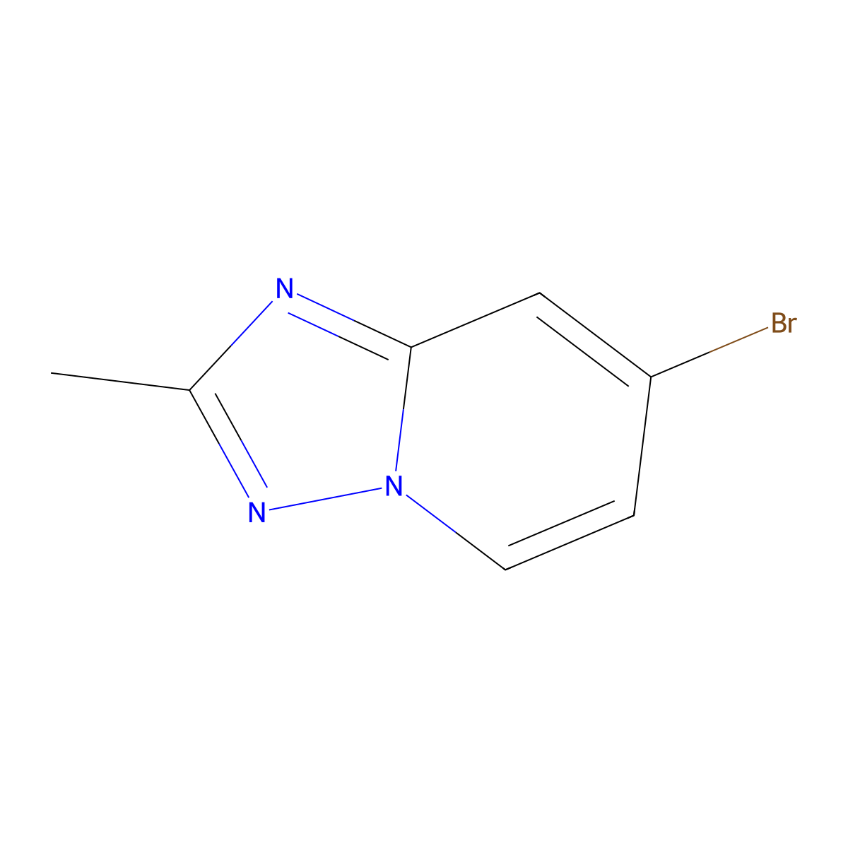 7-Bromo-2-methyl-[1,2,4]triazolo[1,5-a]pyridine molecular structure, CAS 1159812-31-3