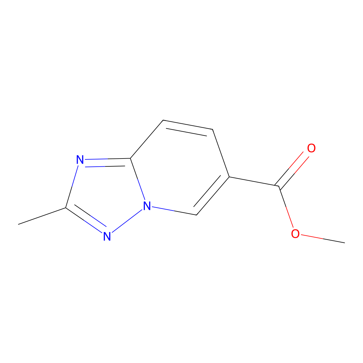 Methyl 2-methyl-[1,2,4]triazolo[1,5-a]pyridine-6-carboxylate molecular structure, CAS 1159812-50-6