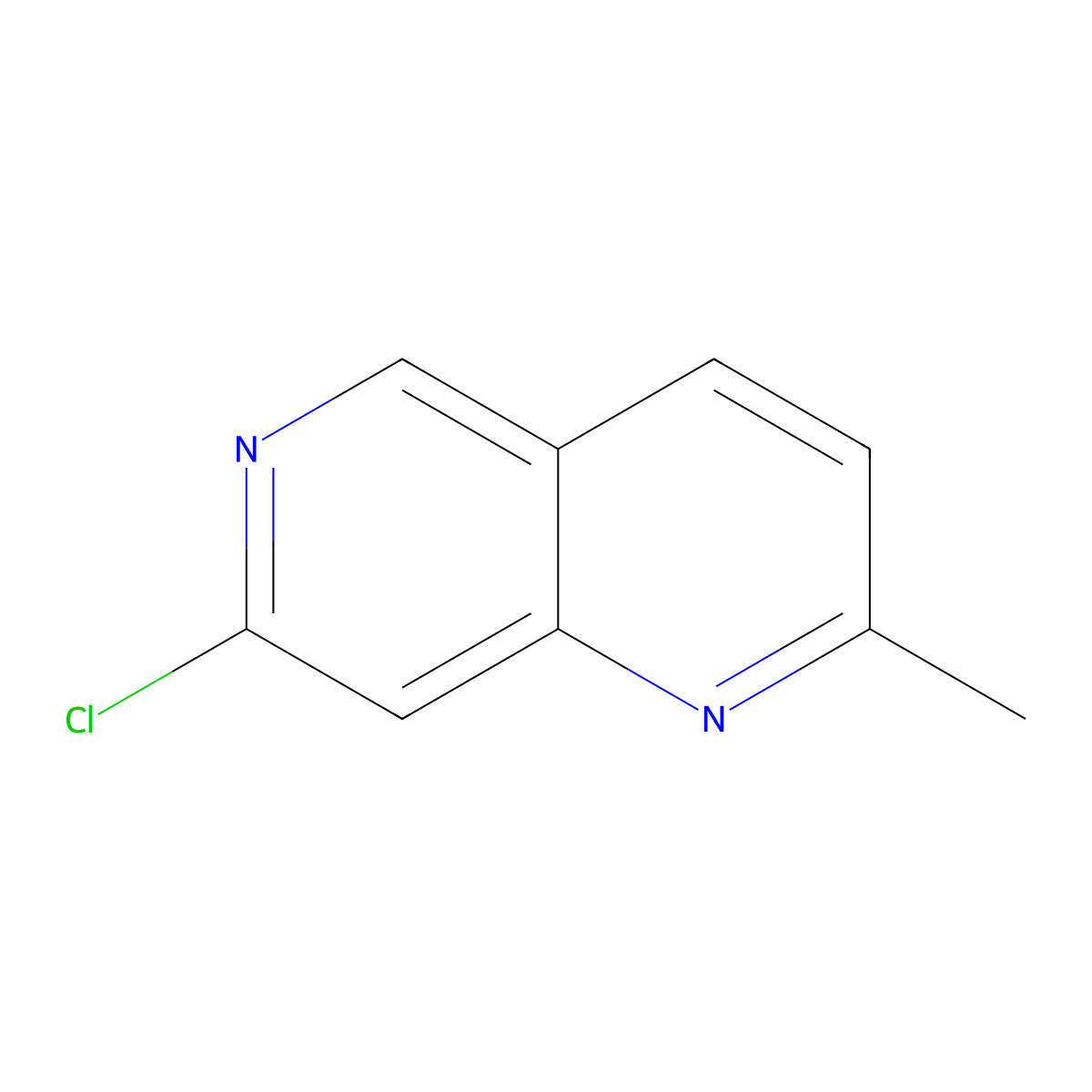 7-Chloro-2-methyl-1,6-naphthyridine molecular structure, CAS 1159812-54-0