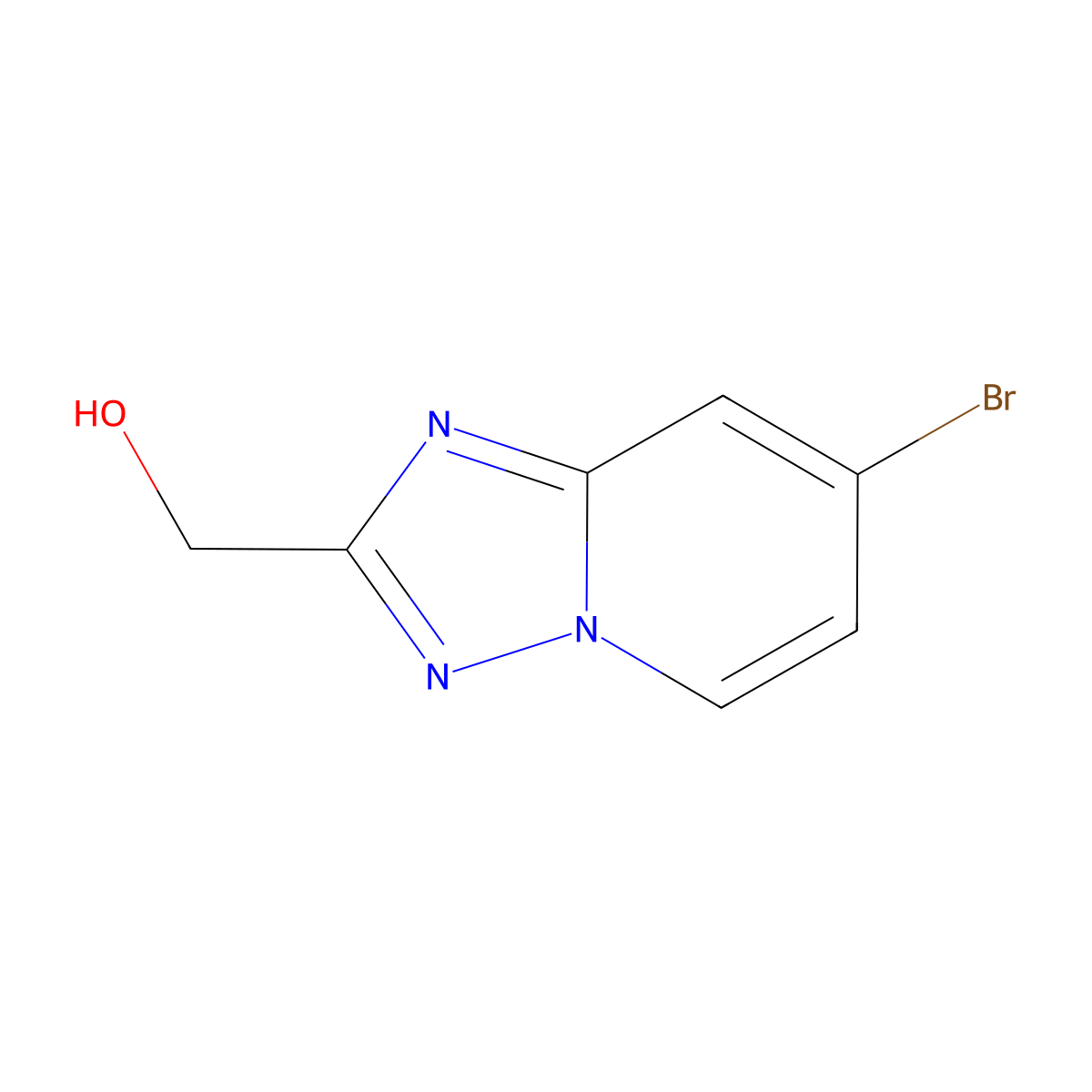 (7-Bromo-[1,2,4]triazolo[1,5-A]pyridin-2-YL)methanol molecular structure, CAS 1159812-89-1