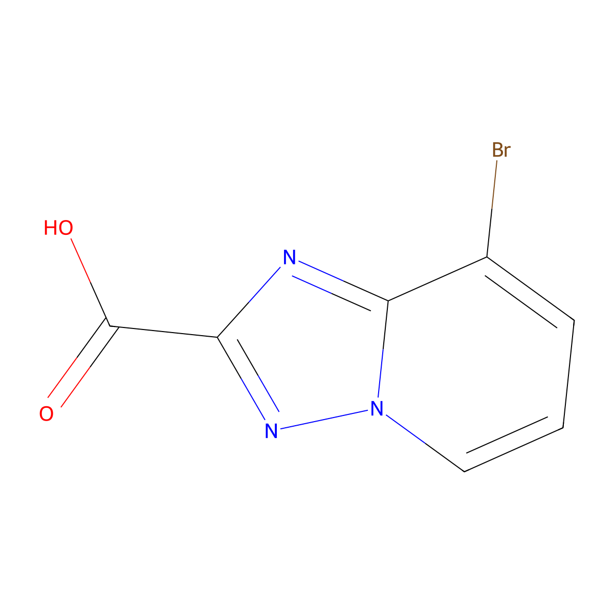 8-Bromo-[1,2,4]triazolo[1,5-a]pyridine-2-carboxylic acid molecular structure, CAS 1159813-05-4