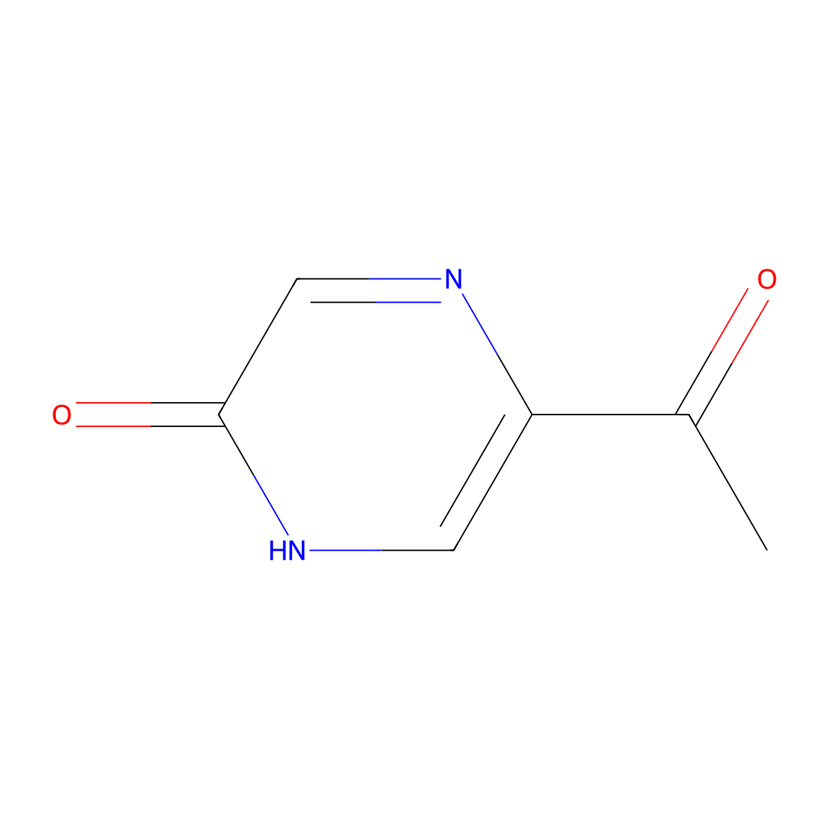 5-Acetylpyrazin-2(1H)-one molecular structure, CAS 1159813-33-8