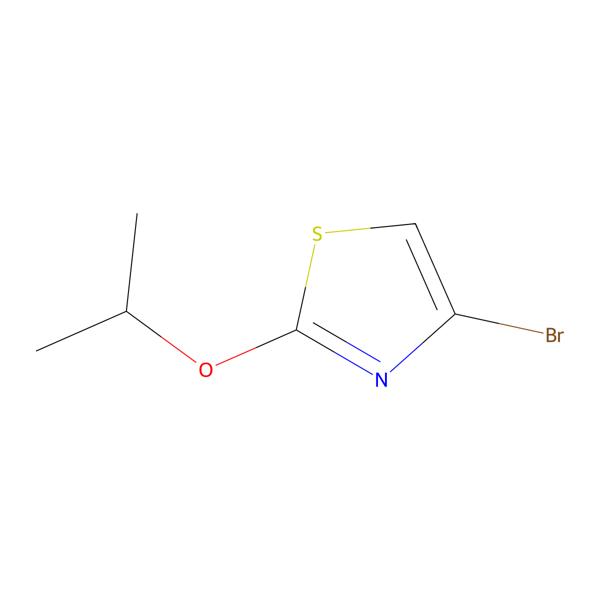 4-Bromo-2-(iso-propoxy)thiazole molecular structure, CAS 1159814-09-1