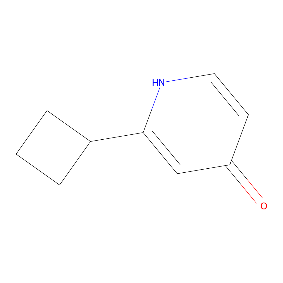 4-Pyridinol,2-cyclobutyl- molecular structure, CAS 1159814-25-1
