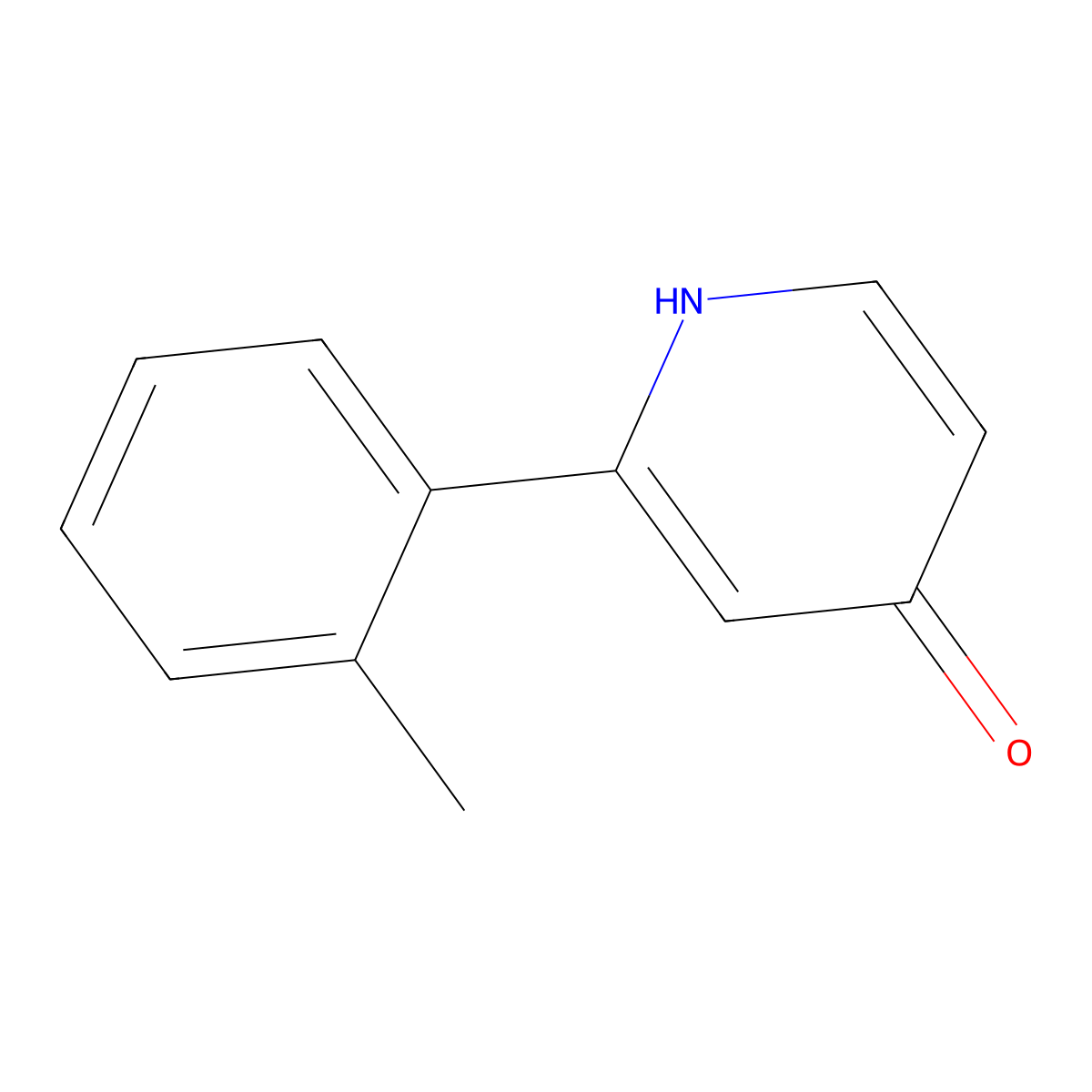 4-Hydroxy-2-(2-methylphenyl)pyridine molecular structure, CAS 1159814-27-3