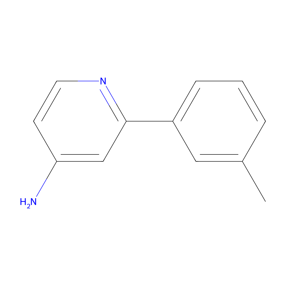 2-(m-Tolyl)pyridin-4-amine molecular structure, CAS 1159814-42-2