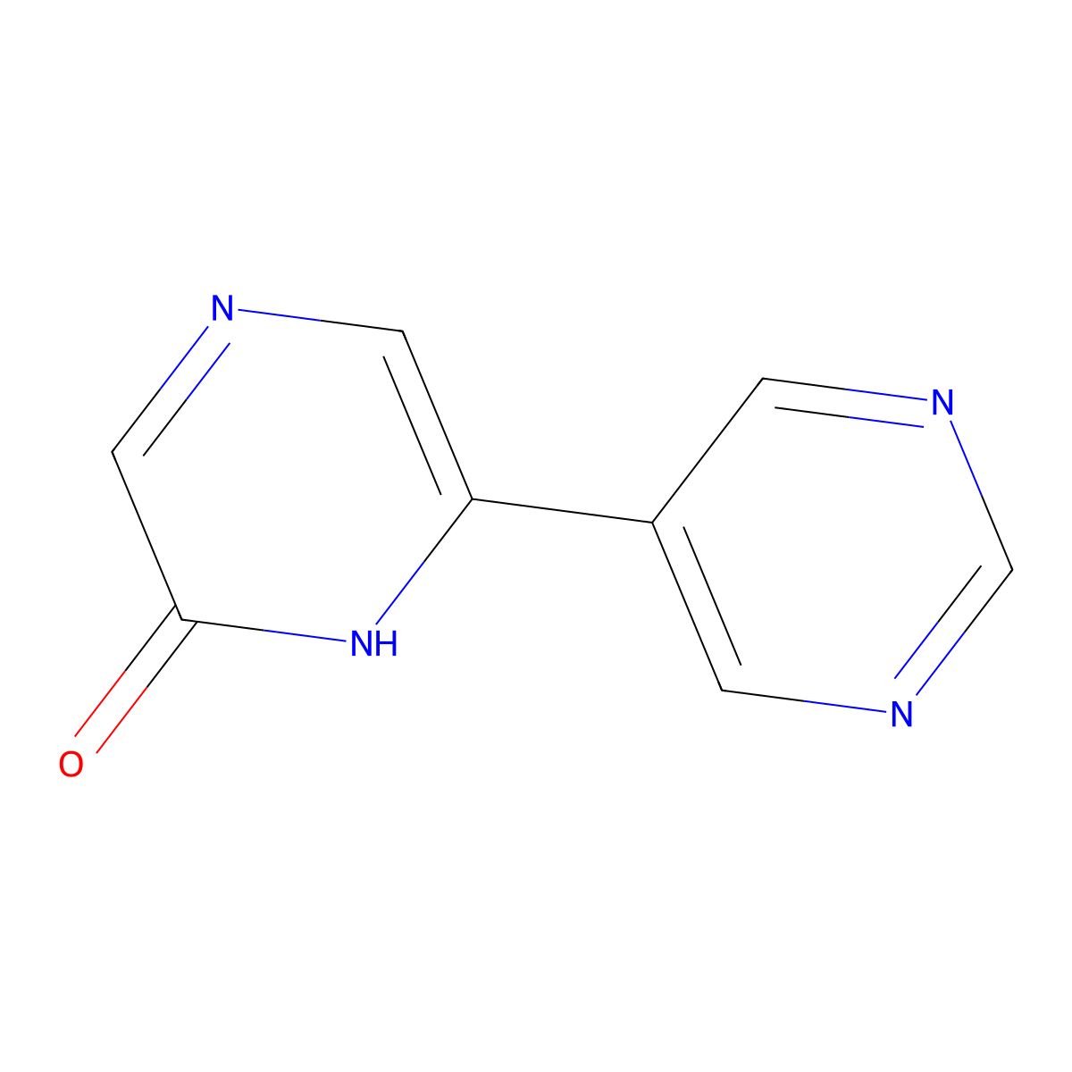 6-(Pyrimidin-5-YL)pyrazin-2(1H)-one molecular structure, CAS 1159814-92-2