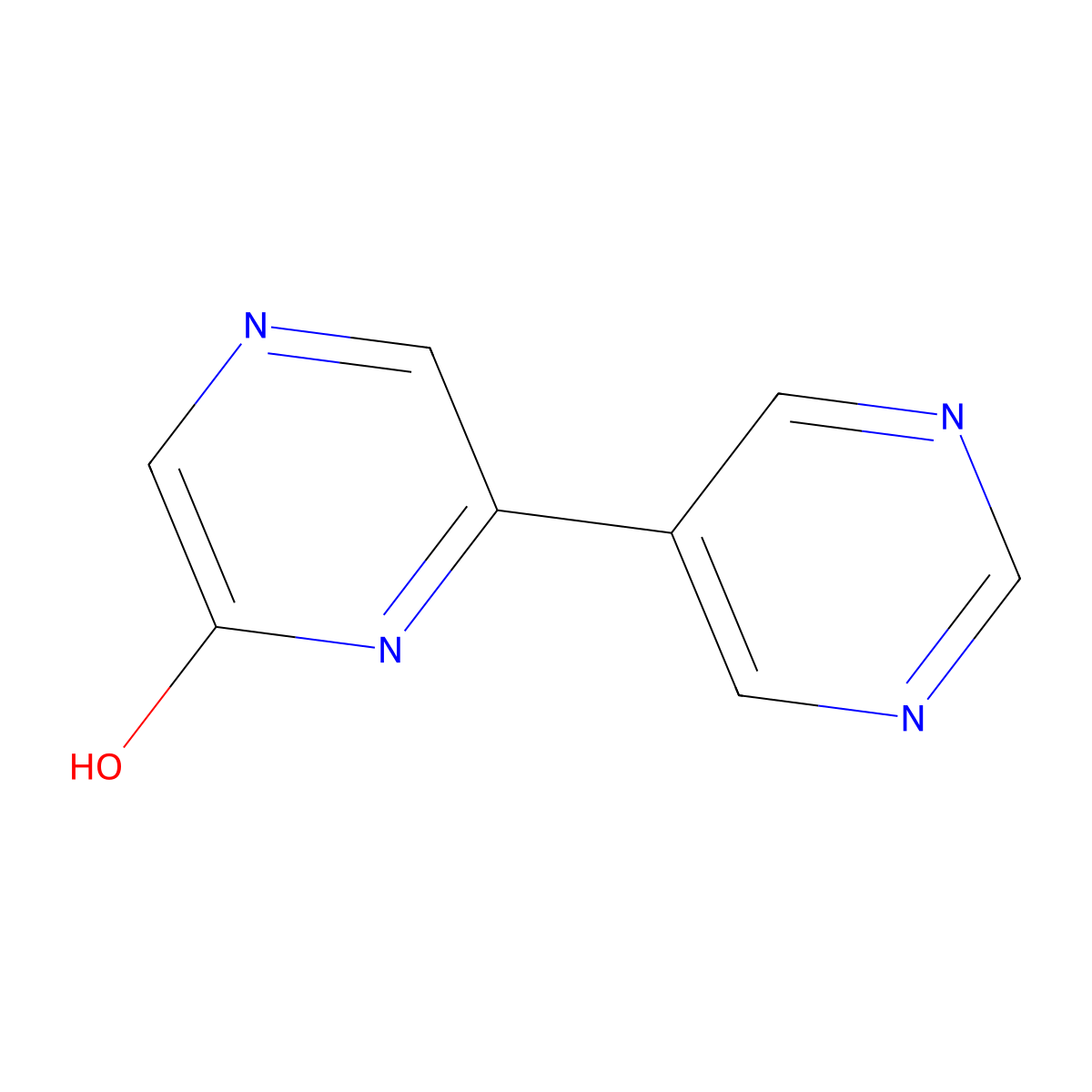 6-(Pyrimidin-5-YL)pyrazin-2(1H)-one molecular structure, CAS 1159814-92-2