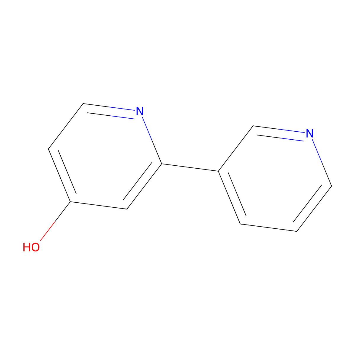 4-Hydroxy-2-(3-pyridyl)pyridine molecular structure, CAS 1159815-01-6