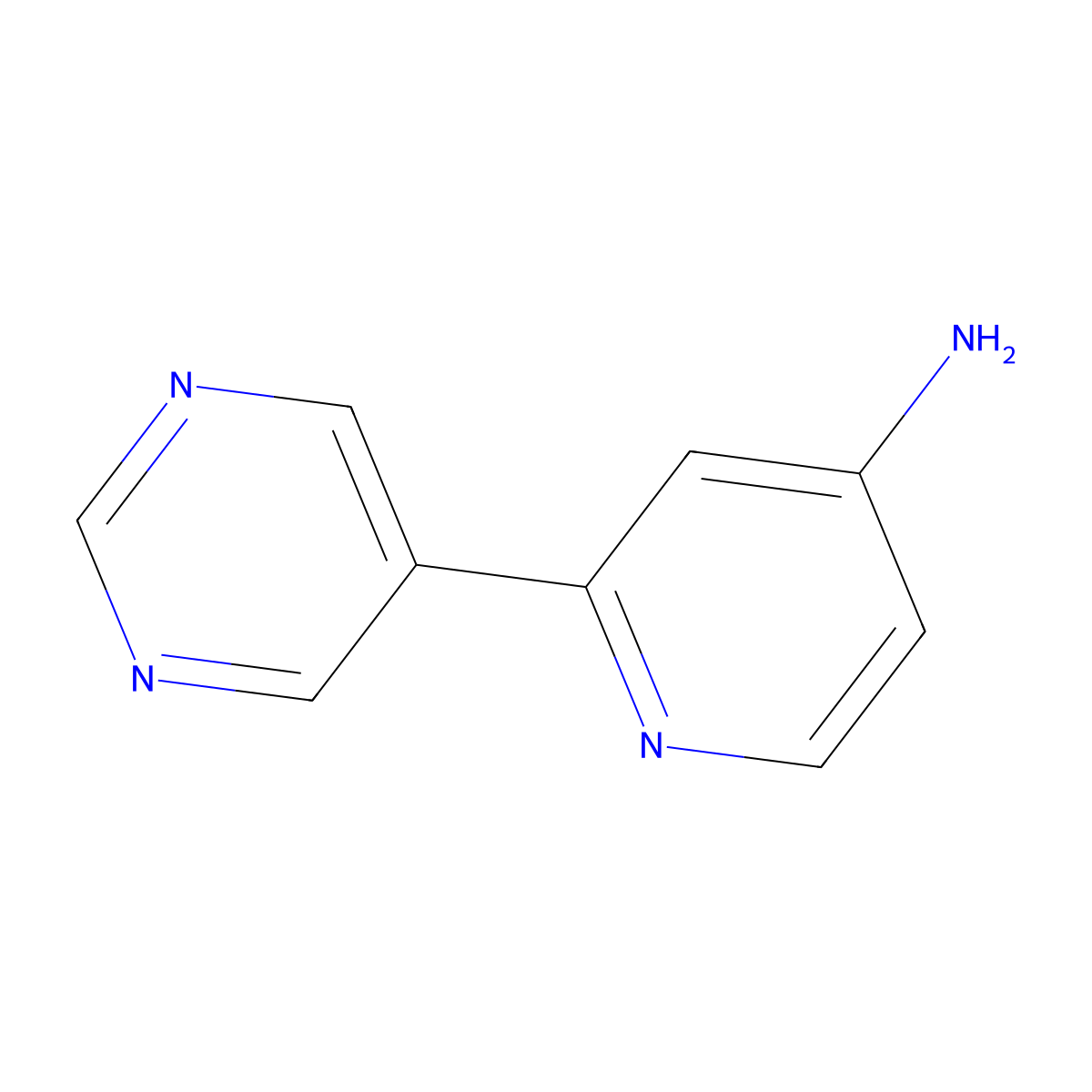 2-(Pyrimidin-5-YL)pyridin-4-amine molecular structure, CAS 1159815-17-4