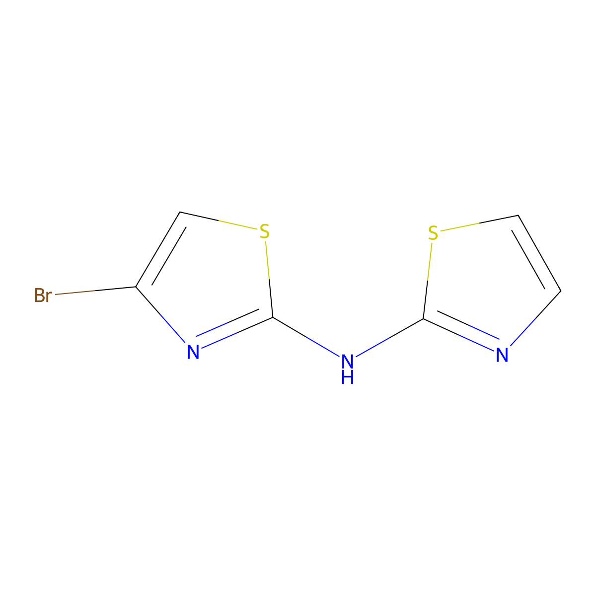 4-Bromo-2-(2-thiazolylamino)thiazole molecular structure, CAS 1159815-20-9