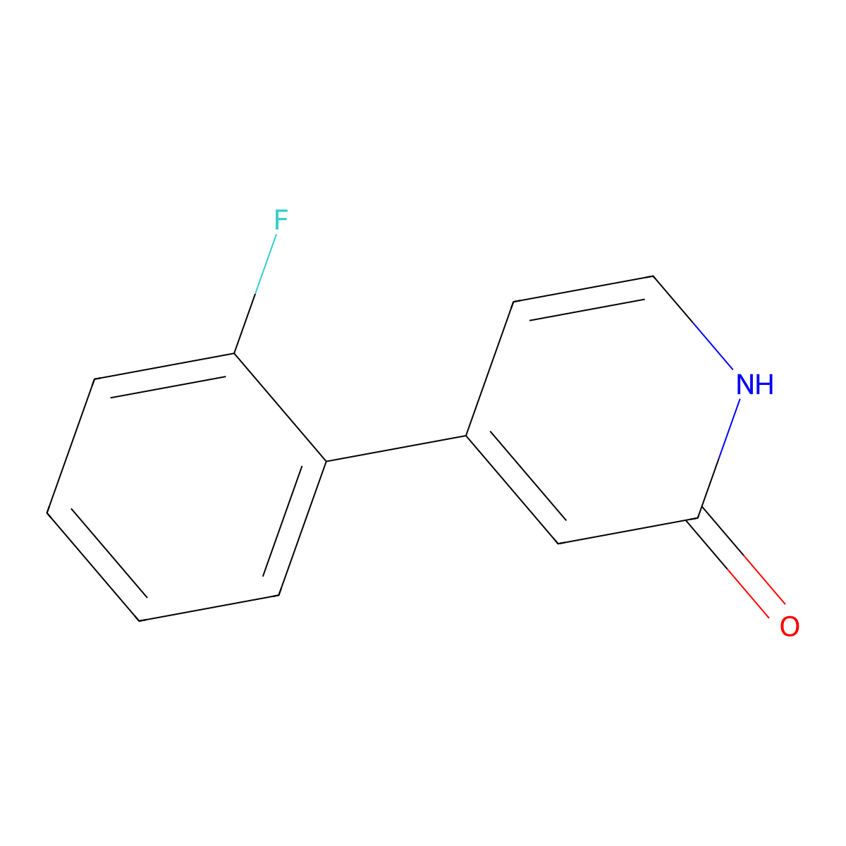 4-(2-Fluorophenyl)pyridin-2(1H)-one molecular structure, CAS 1159815-25-4