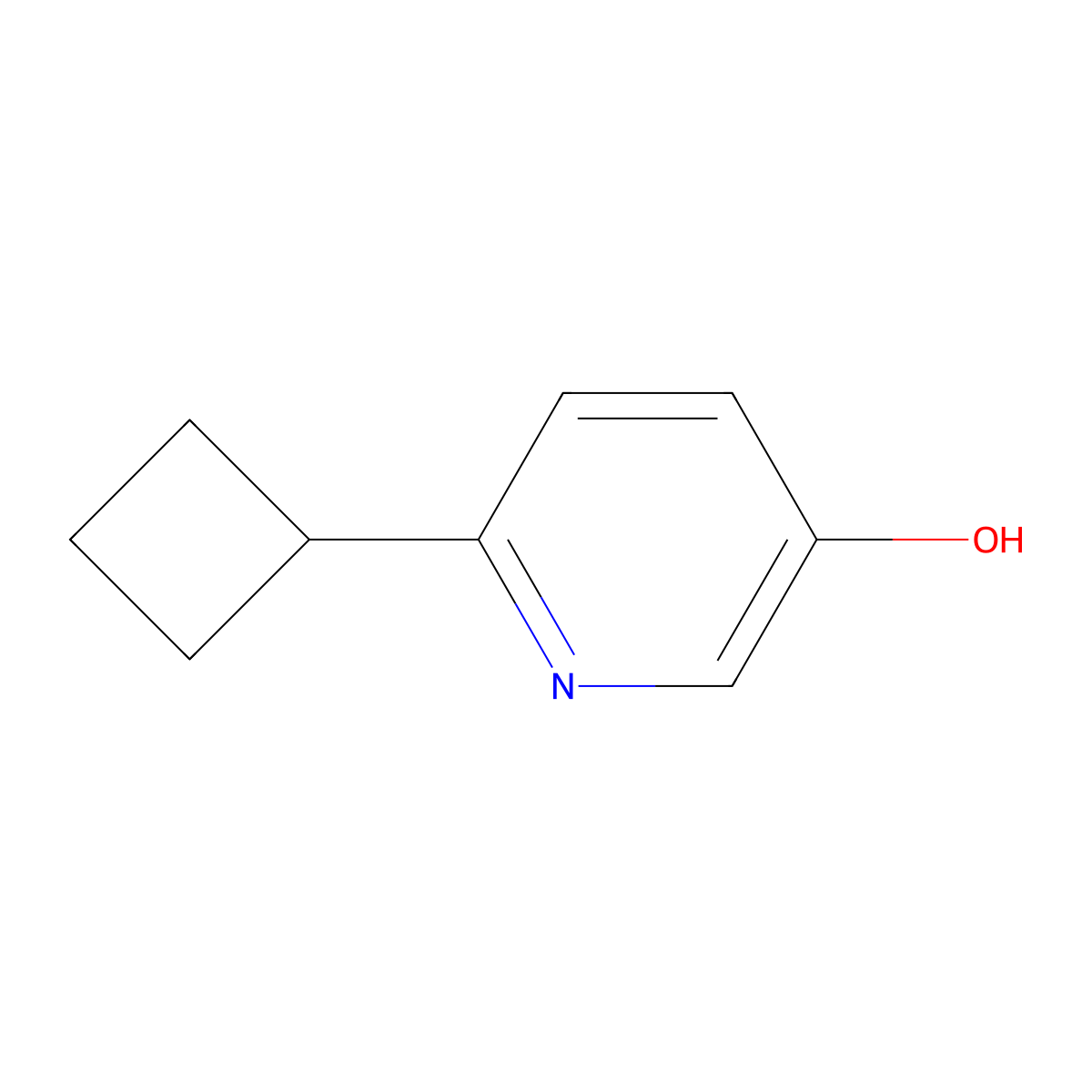 6-Cyclobutylpyridin-3-ol molecular structure, CAS 1159815-30-1