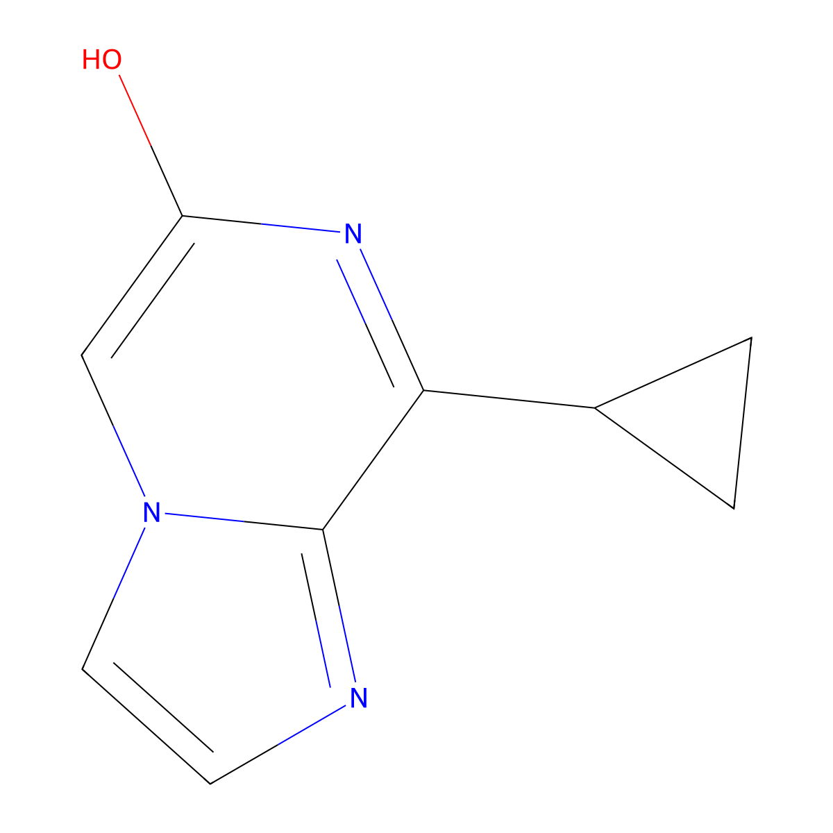 8-Cyclopropylimidazo[1,2-a]pyrazin-6-ol molecular structure, CAS 1159815-37-8