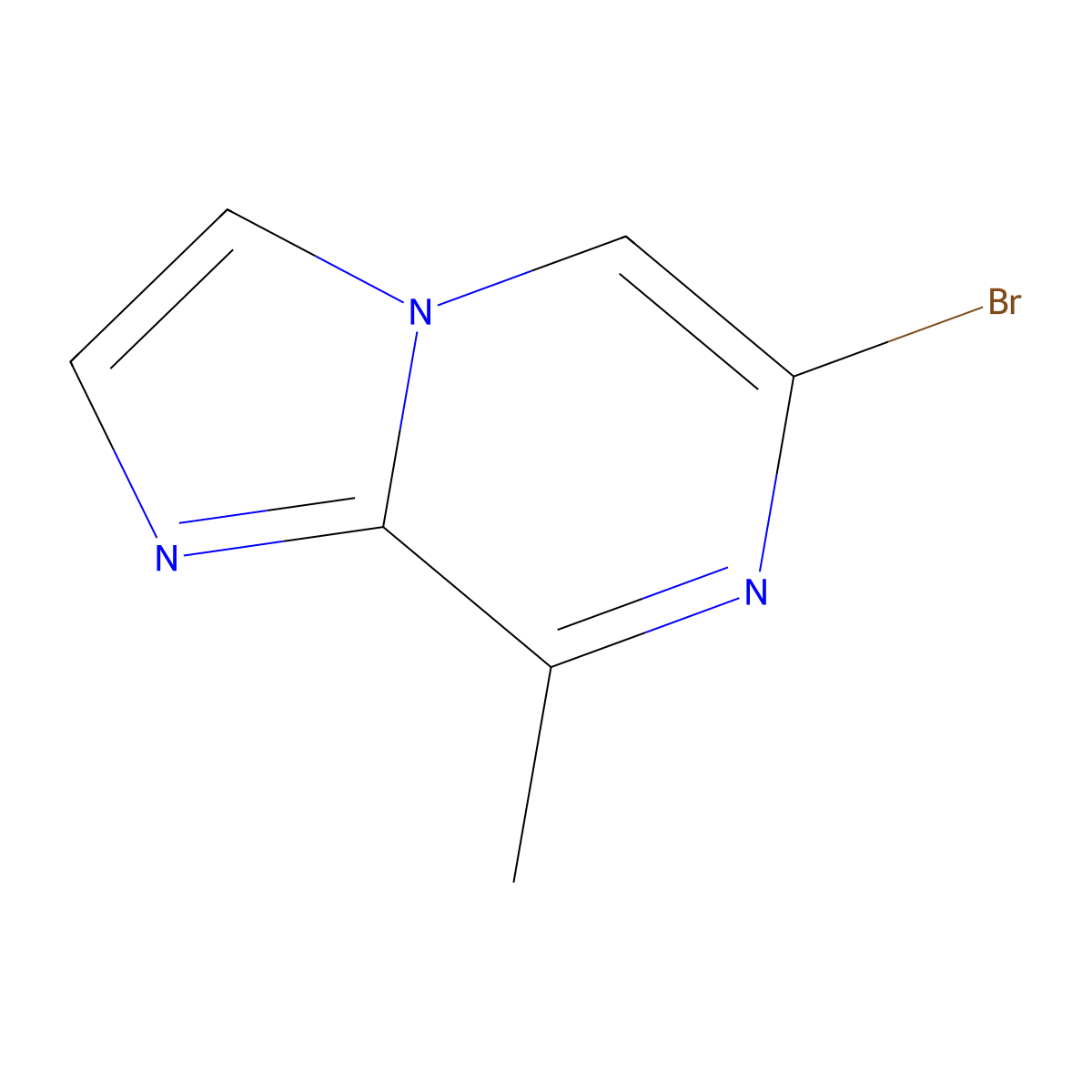 6-Bromo-8-methylimidazo[1,2-a]pyrazine molecular structure, CAS 1159815-50-5