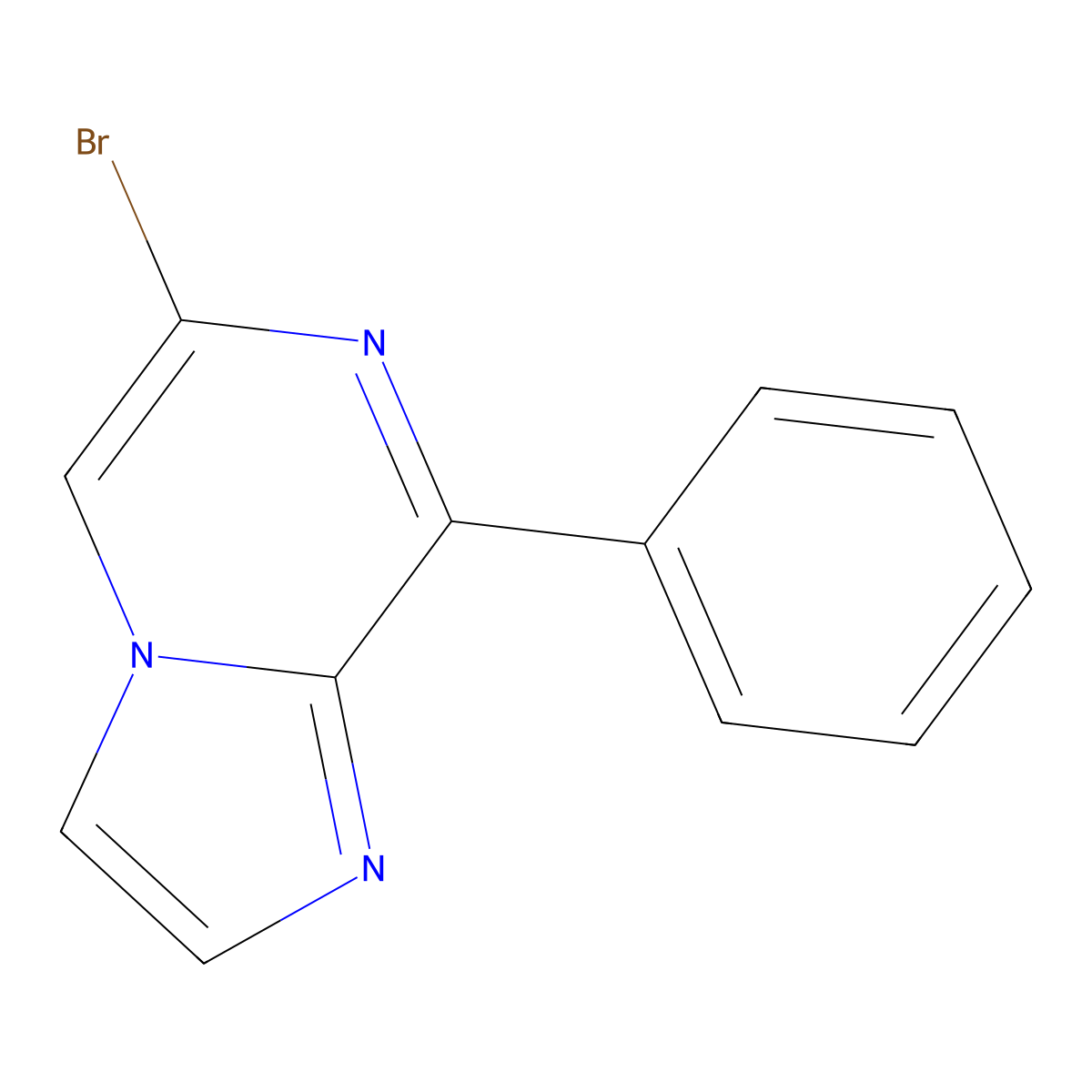 6-Bromo-8-phenylimidazo[1,2-a]pyrazine molecular structure, CAS 1159815-57-2