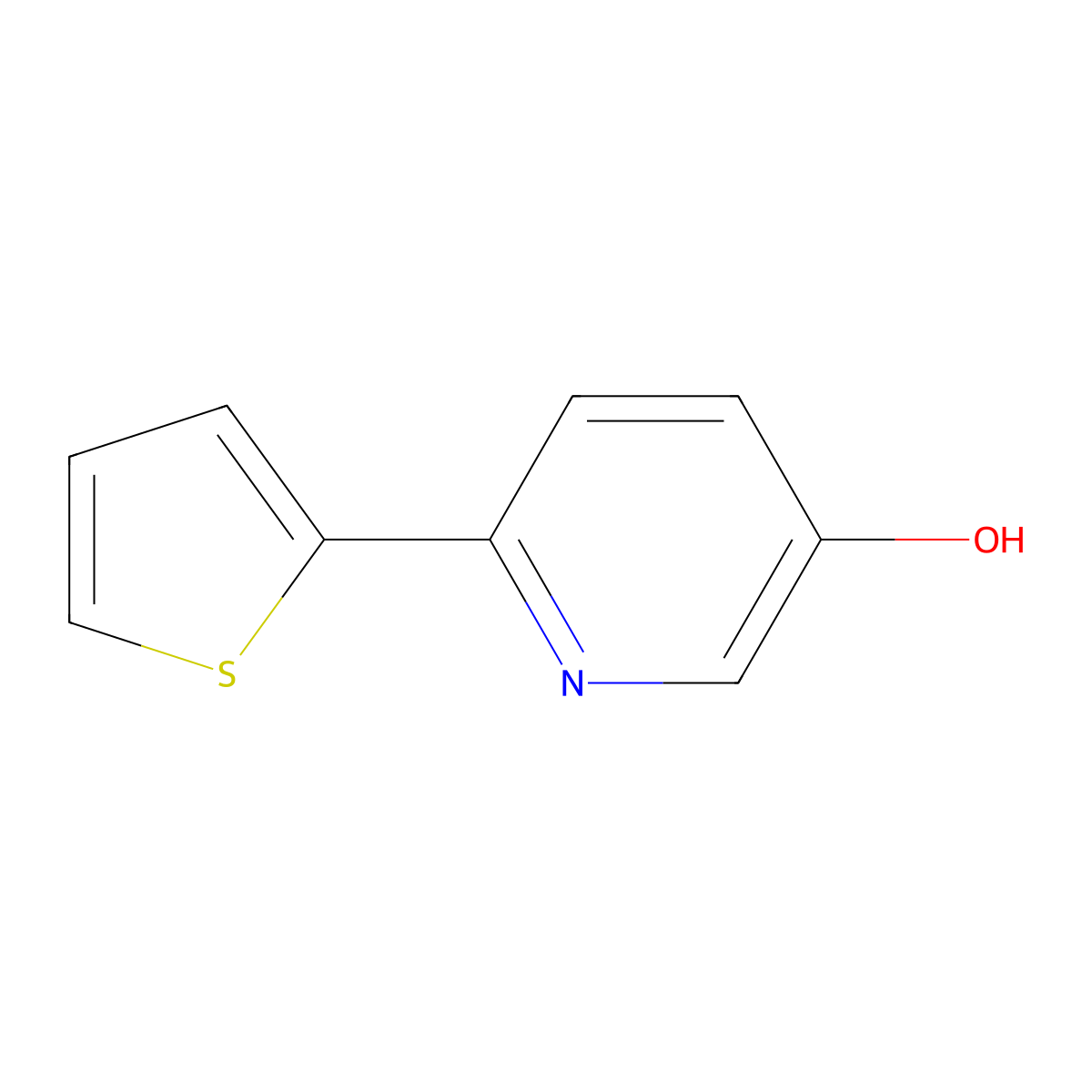 6-(Thiophen-2-yl)pyridin-3-ol molecular structure, CAS 1159815-70-9