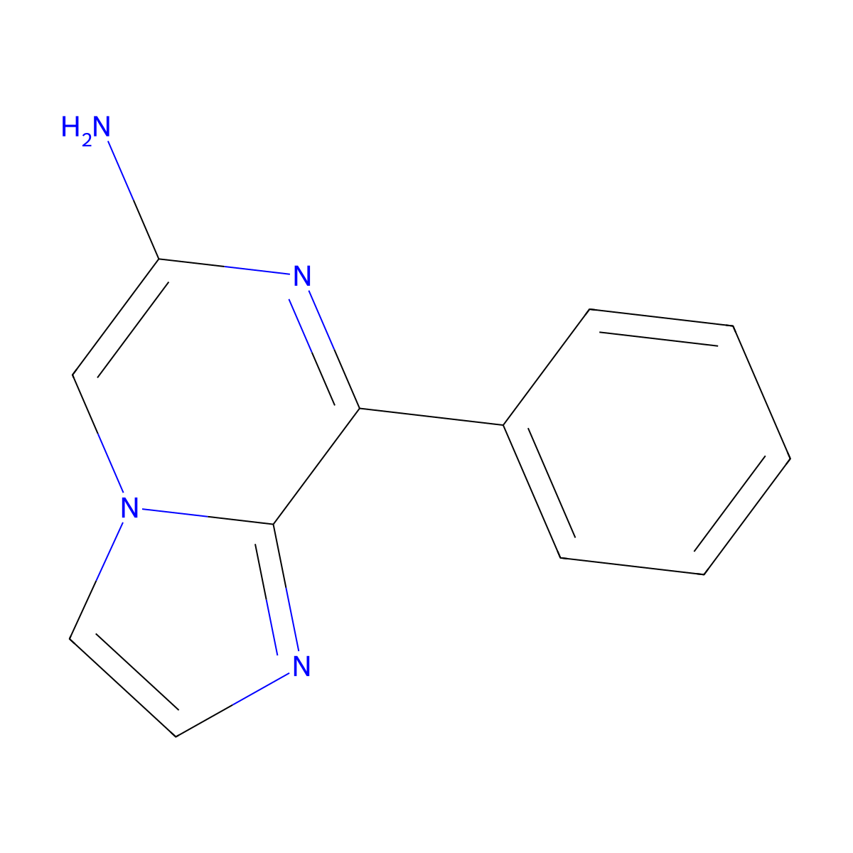 6-Amino-8-phenylimidazo[1,2-a]pyrazine molecular structure, CAS 1159815-71-0