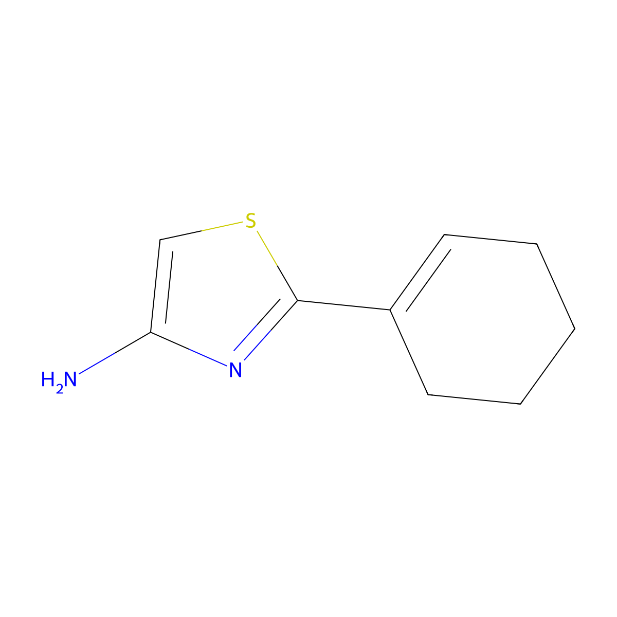 4-Amino-2-(cyclohexenyl)thiazole molecular structure, CAS 1159815-79-8