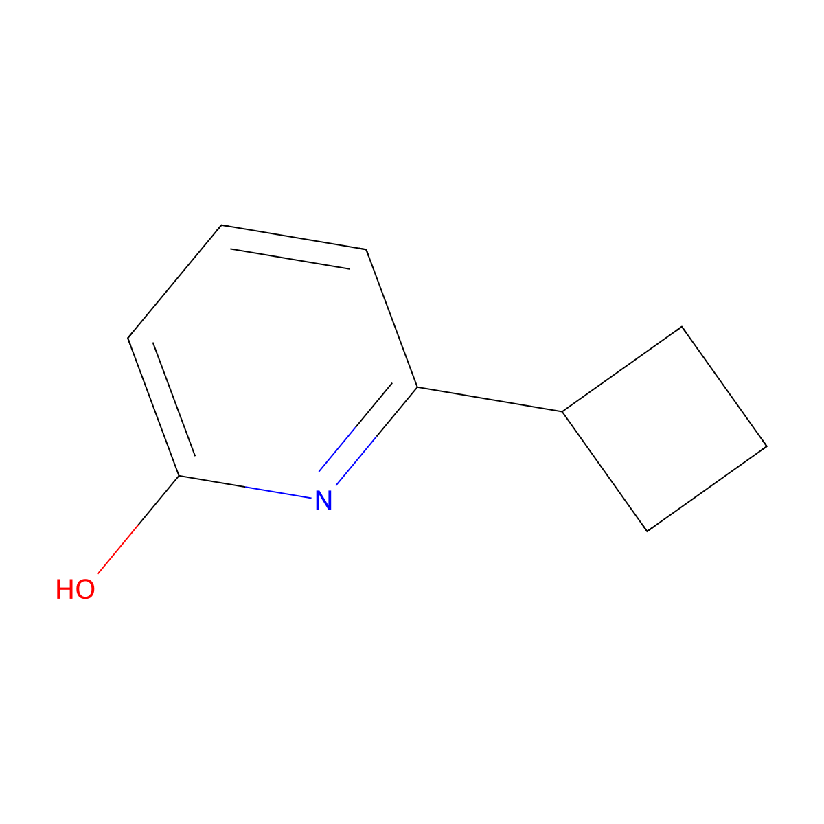 2-Hydroxy-6-cyclobutylpyridine molecular structure, CAS 1159816-03-1