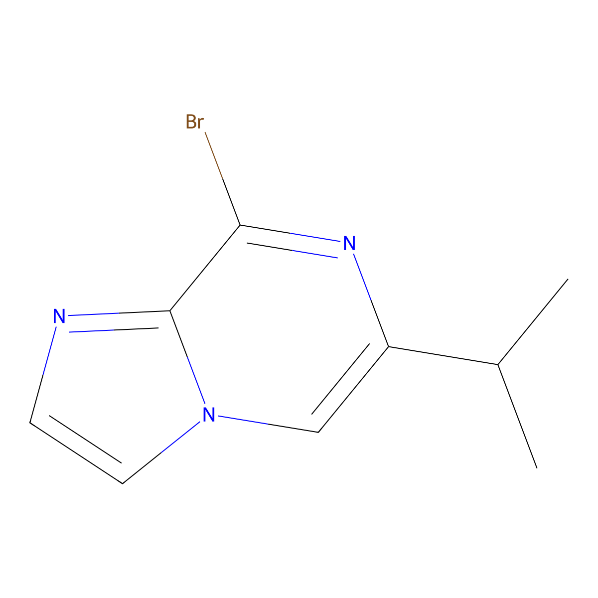 8-Bromo-6-(iso-propyl)imidazo[1,2-a]pyrazine molecular structure, CAS 1159816-07-5