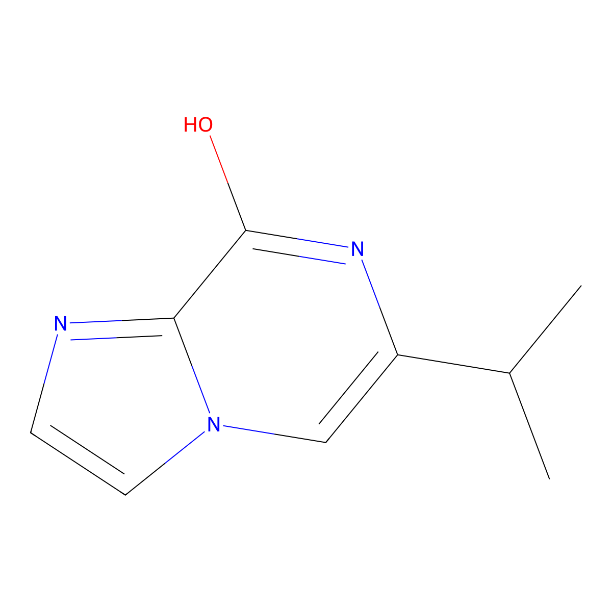 8-Hydroxy-6-(iso-propyl)imidazo[1,2-a]pyrazine molecular structure, CAS 1159816-16-6
