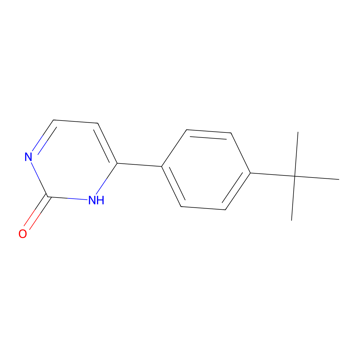 2-Hydroxy-4-(4-tert-butylphenyl)pyrimidine molecular structure, CAS 1159816-27-9