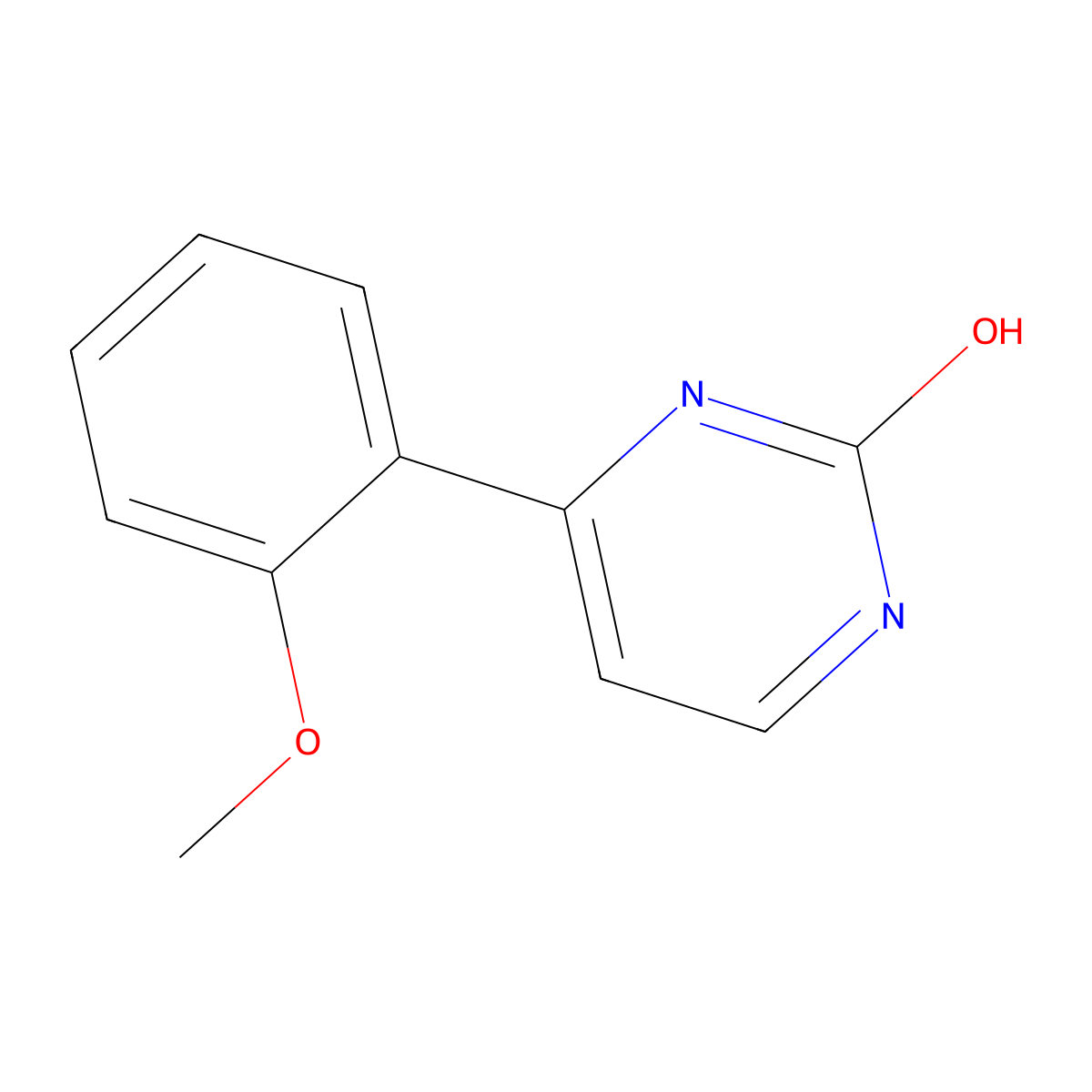 2-Hydroxy-4-(2-methoxyphenyl)pyrimidine molecular structure, CAS 1159816-32-6