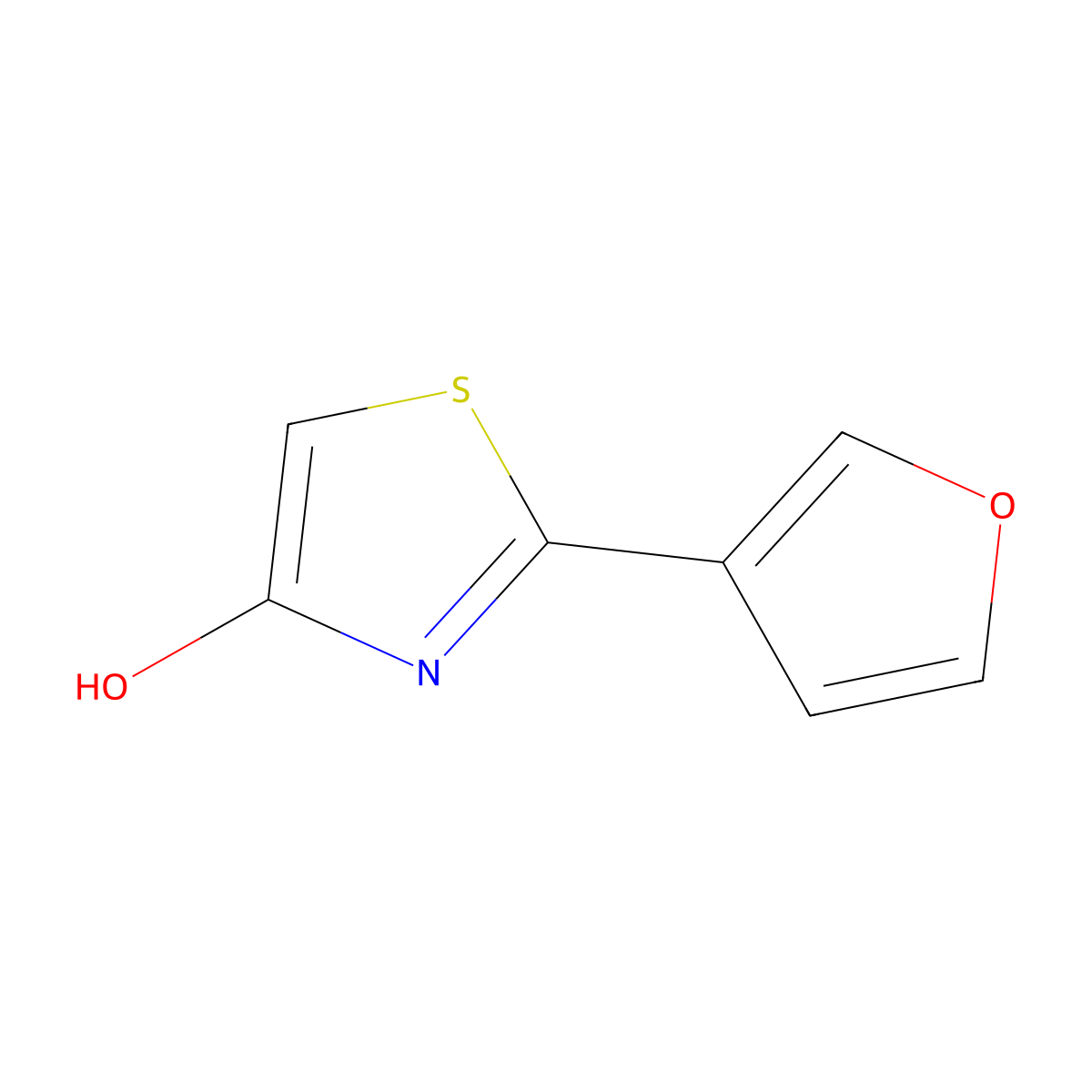 2-(3-Furyl)-4-hydroxythiazole molecular structure, CAS 1159816-33-7
