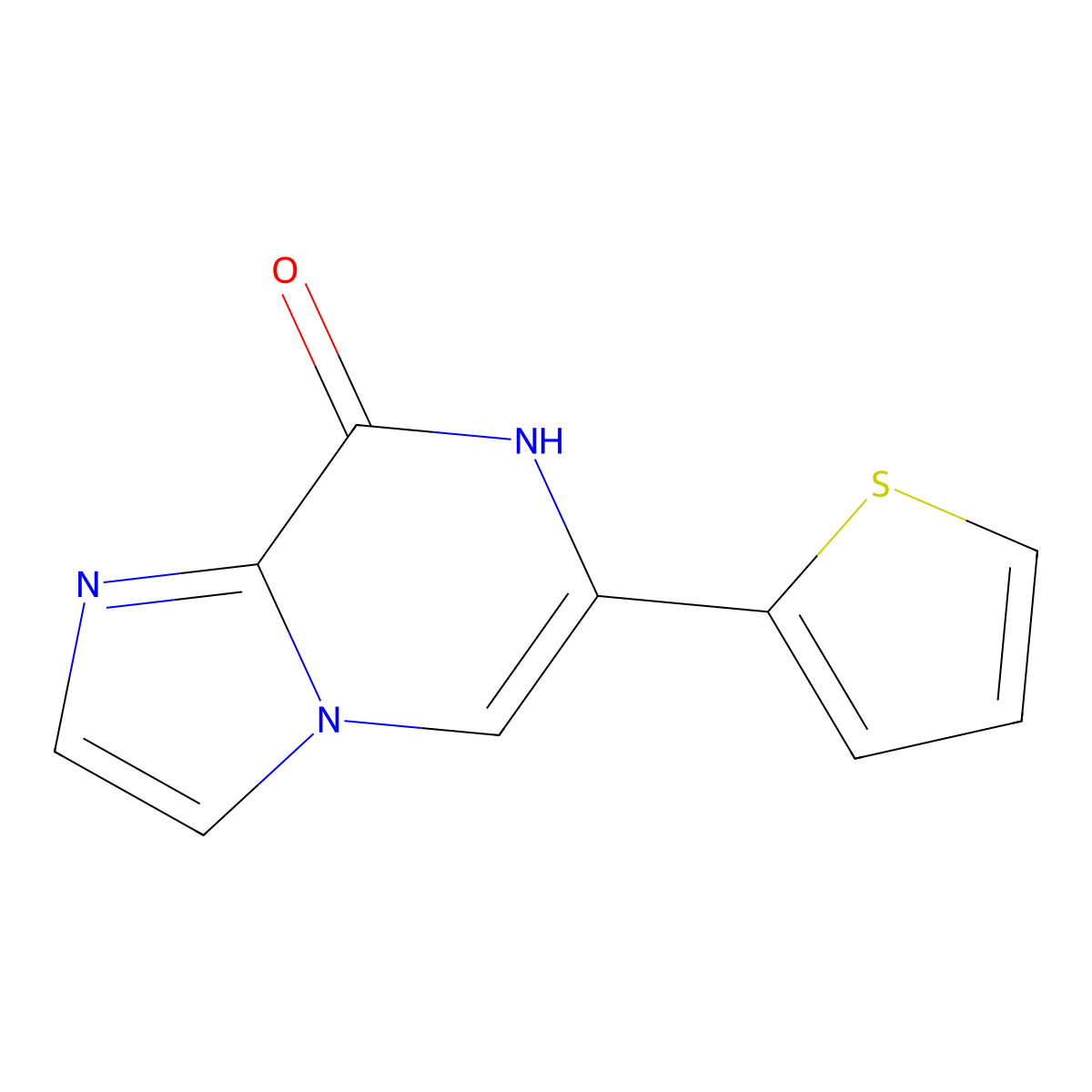 8-Hydroxy-6-(2-thienyl)imidazo[1,2-a]pyrazine molecular structure, CAS 1159816-37-1